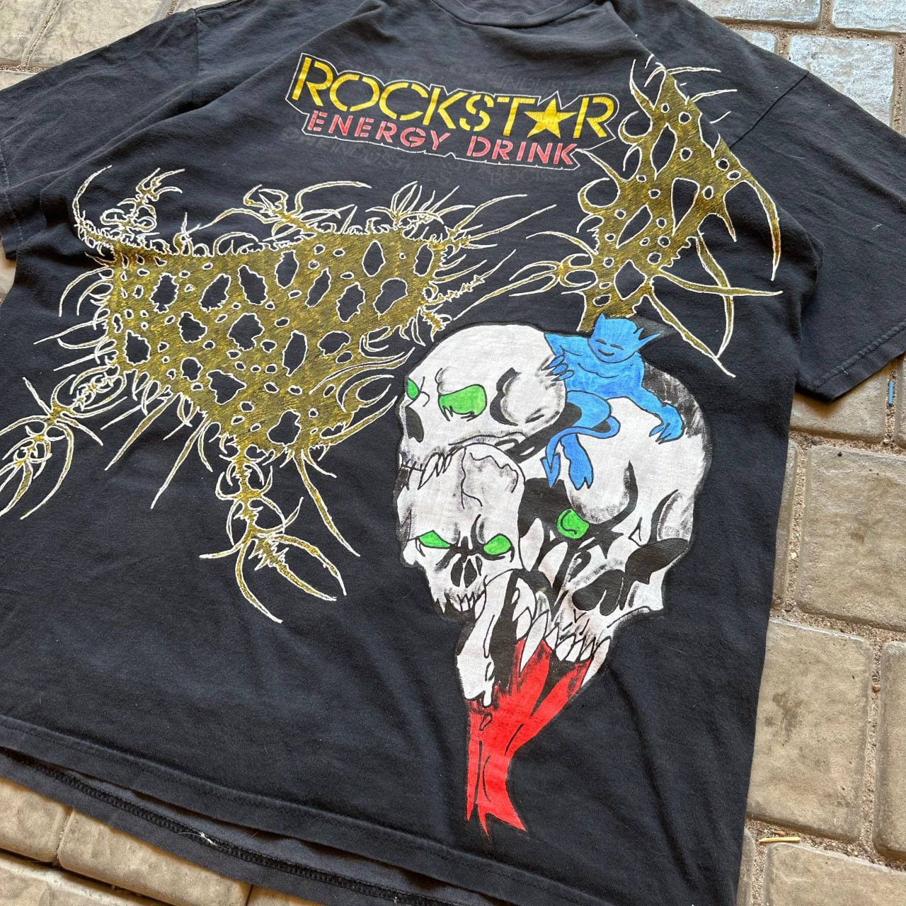 Affliction rockstar energy tshirt y2k skull tribal Size US L / EU 52-54 / 3 - 2 Thumbnail