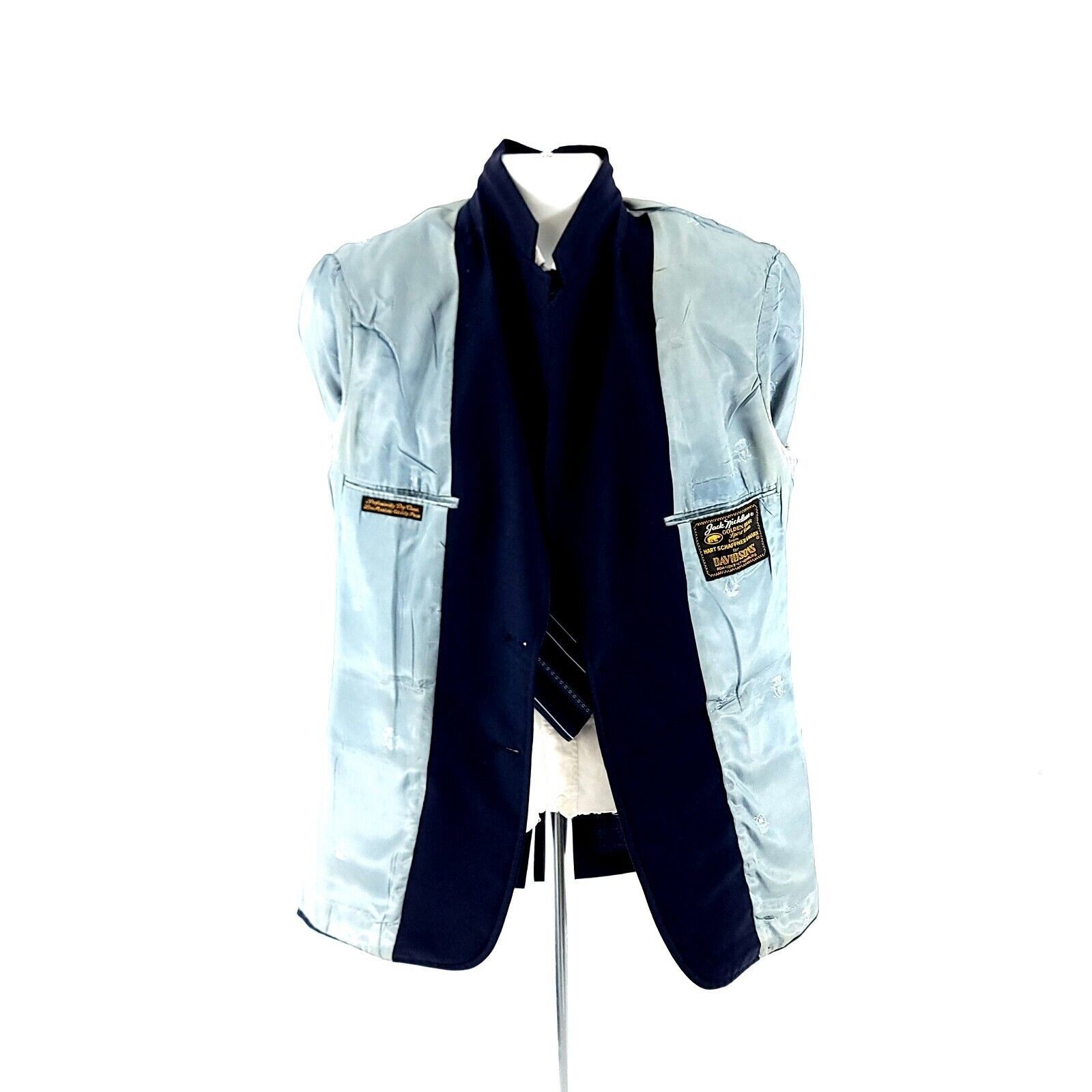Hart Schaffner Marx Hart Schaffner Marx Jack Nicklaus Golden Bear Wool Blue 2 Go Size 38R - 9 Thumbnail