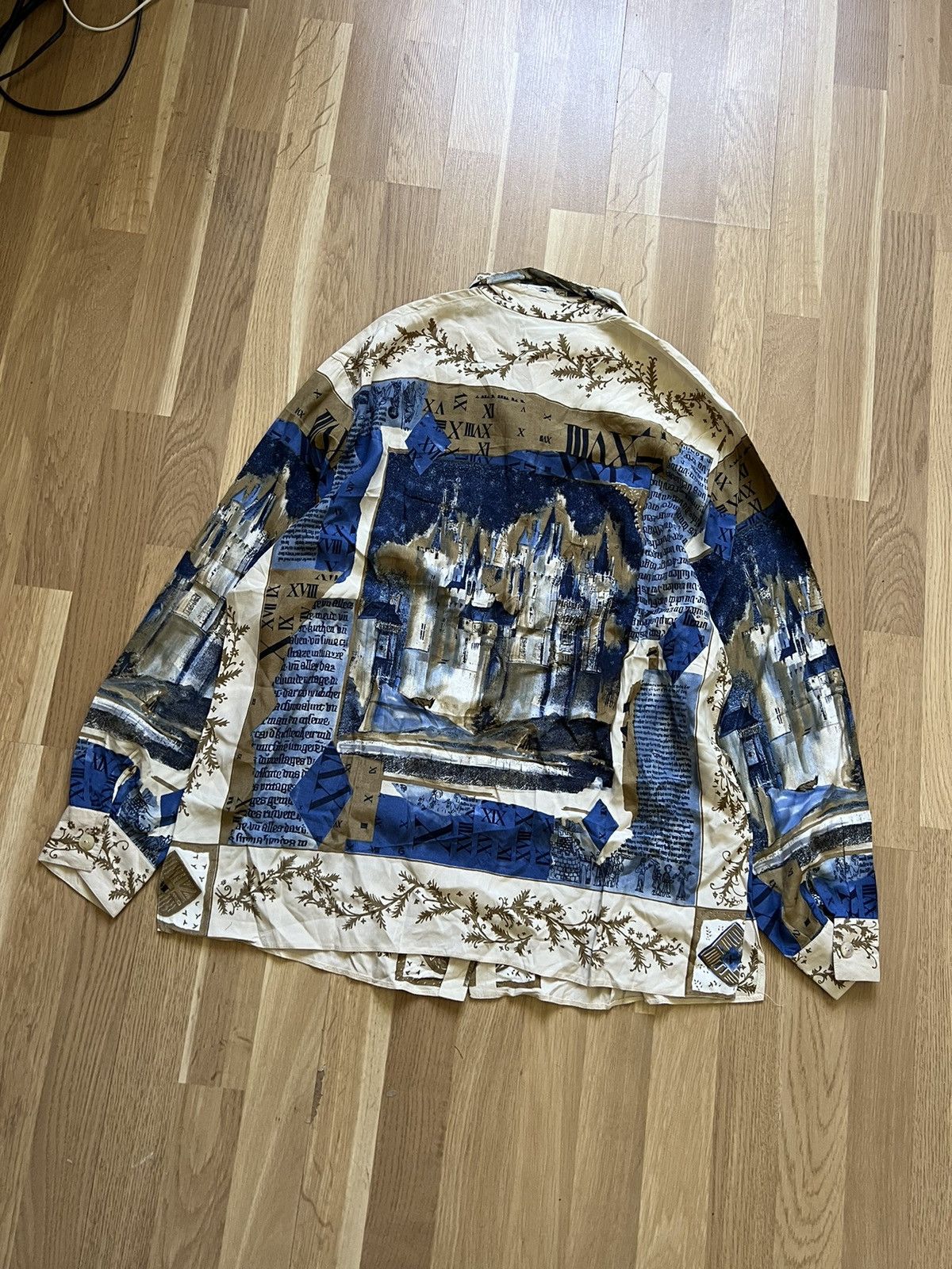 Vintage Vintage silk graphic avant garde shirts picture Picasso 90s Size US L / EU 52-54 / 3 - 7 Thumbnail