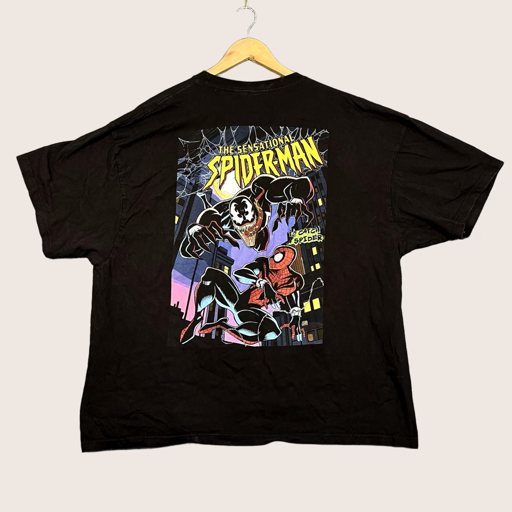 Marvel Comics × Vintage 90s Marvel Spider-Man AOP Tee Shirt