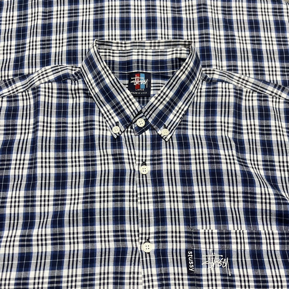 Stussy Stussy Plaid Button Ups Shirt Logo Pocket Size US L / EU 52-54 / 3 - 4 Thumbnail