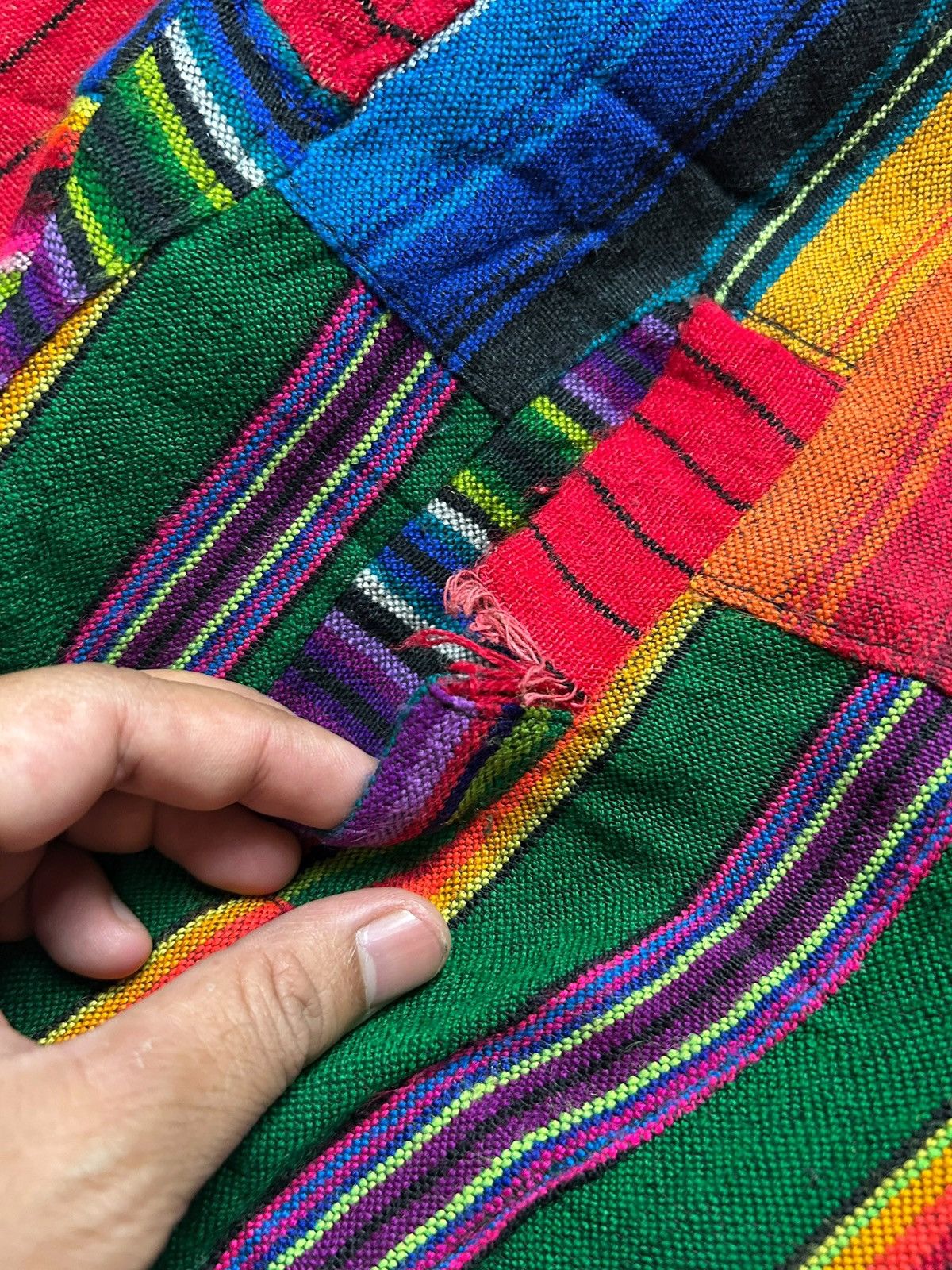 Vintage Vintage Guatemala Patchwork Ethnic Hippie Boho Bomber Jacket Size US XL / EU 56 / 4 - 7 Thumbnail
