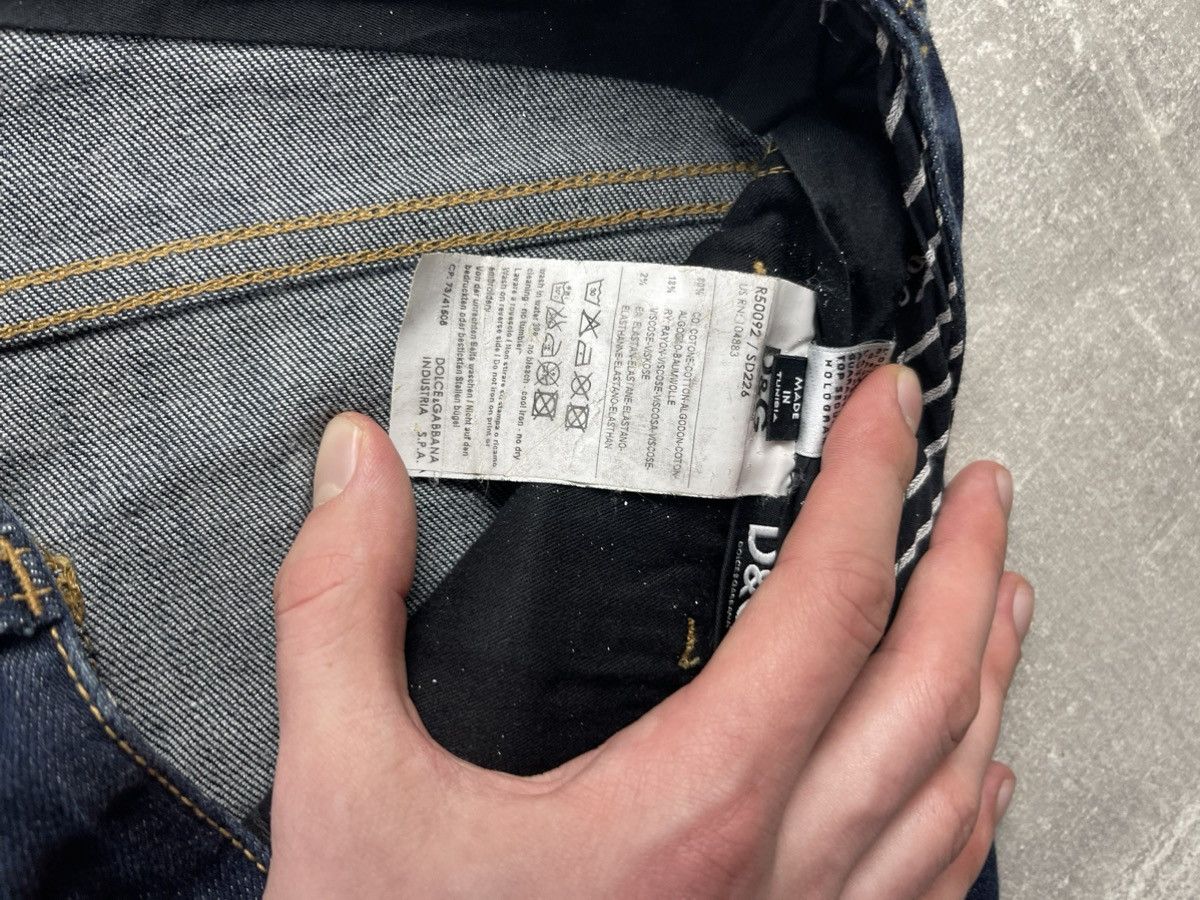 Dolce & Gabbana Dolce & Gabbana Y2K Audacious Denim Jeans Very Tight Fit Size US 33 - 13 Thumbnail
