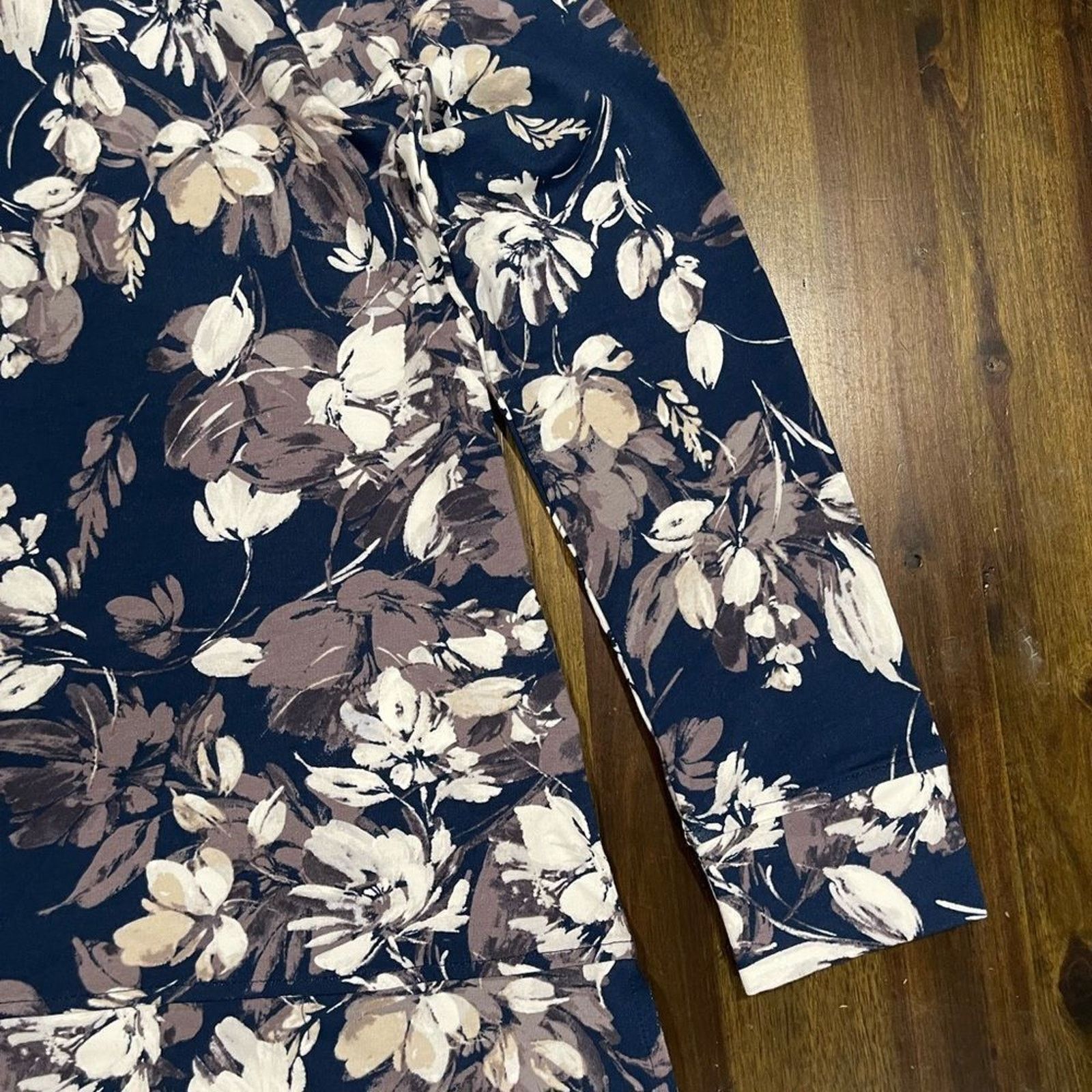 Vintage J. Jill Pure Jill Harmony Crew Neck Tunic Blouse SIZE: Small Size S / US 4 / IT 40 - 3 Thumbnail