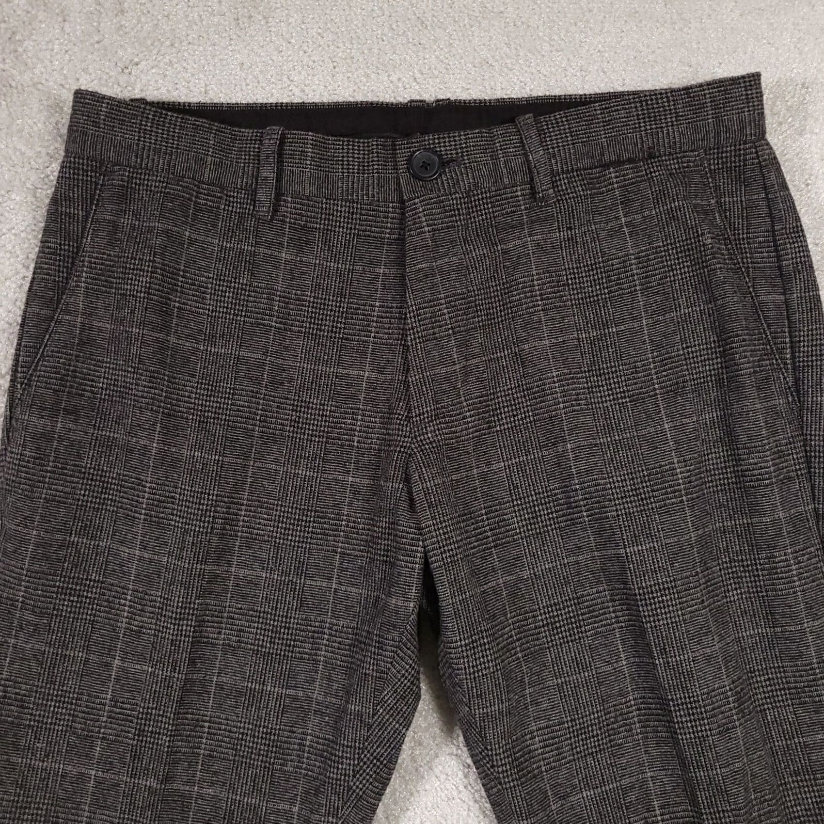 Vintage Penguin Munsingwear Plaid Wool Blend Dress Pants Mens 32 Gray Straight 33X31.5 Inseam 32 Size US 32 / EU 48 - 3 Thumbnail