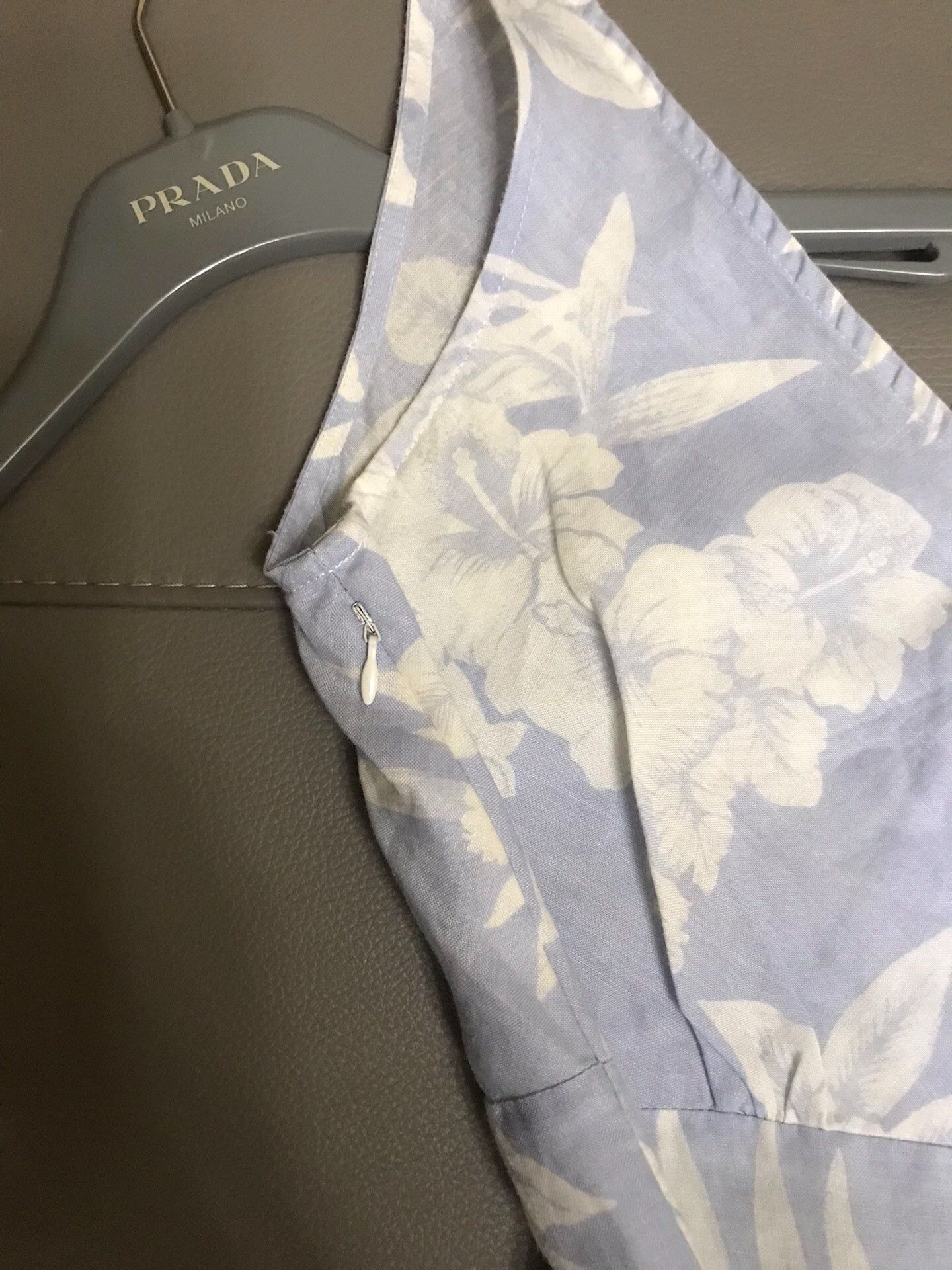 Jigsaw Light Blue Floral Sleeveless Dress, Women's (Size M) — image 4 of 6