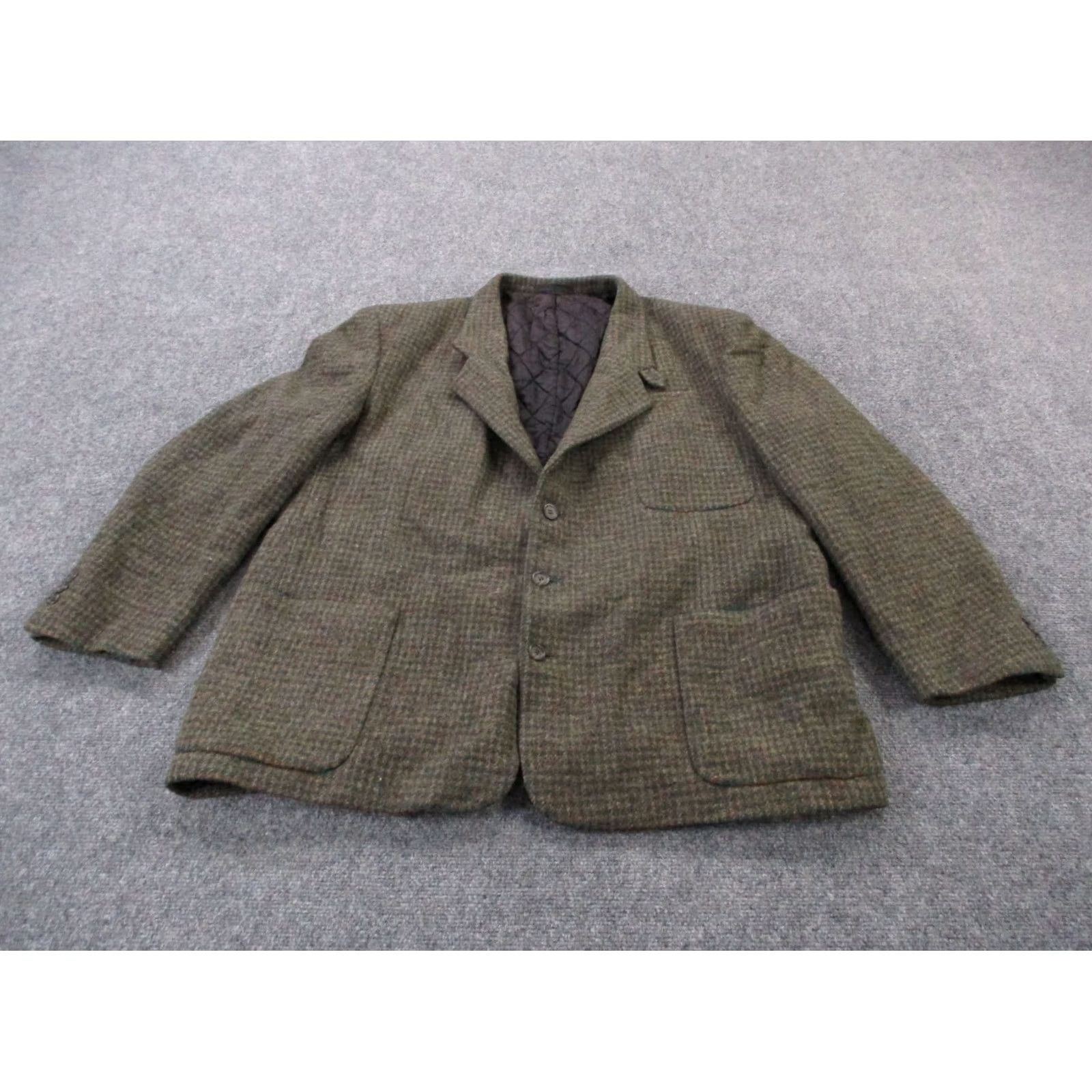 Vintage Vintage L.L. Bean Jacket Mens XL Wool Sport Blazer Coat Thinsulate Puffer Lined Herringbone Brown Nylon Wool Tuxedo Sportwear 90s Mens Size 46R - 2 Thumbnail