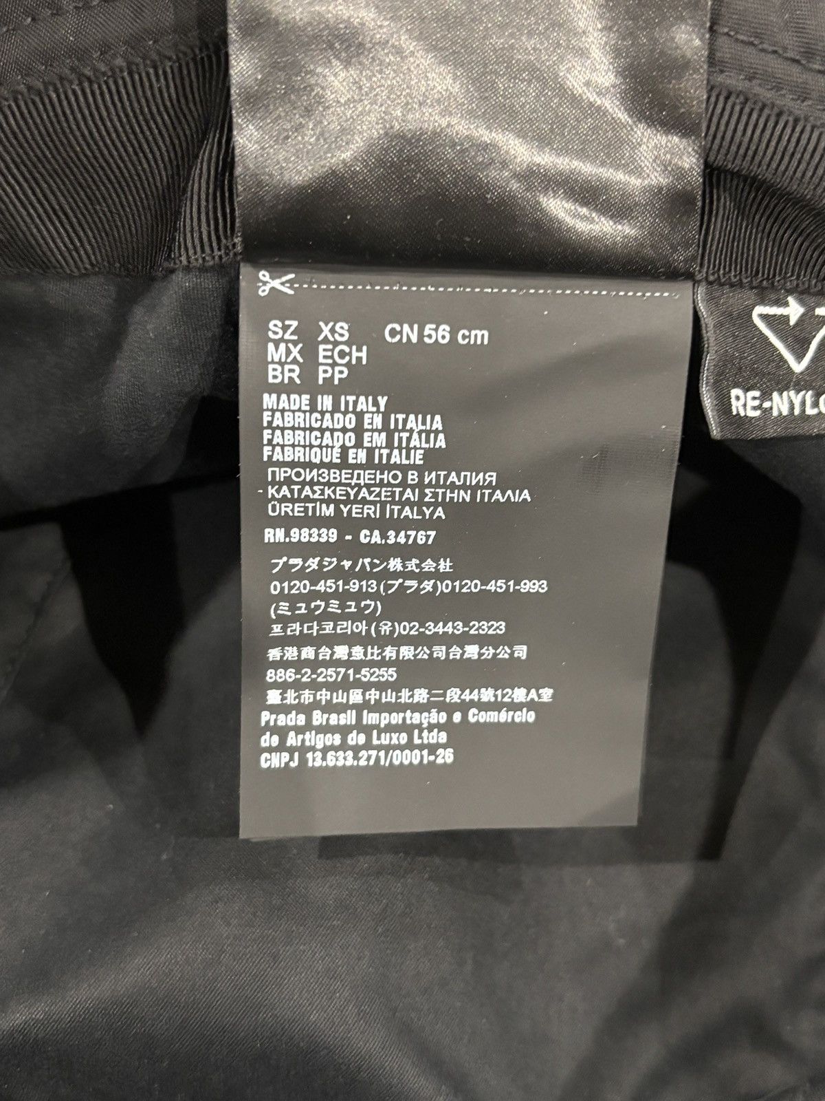Prada Prada Re-Nylon Bucket Hat Black Size ONE SIZE - 5 Thumbnail