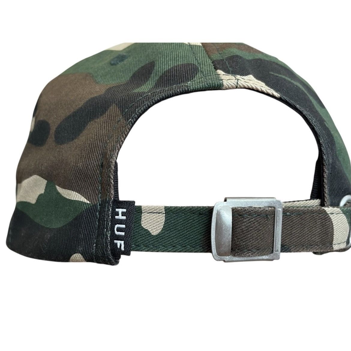 Huf HUF “F*CK IT!” Camo Strapback Hat USA Flag Patch OSFM Size ONE SIZE - 5 Thumbnail