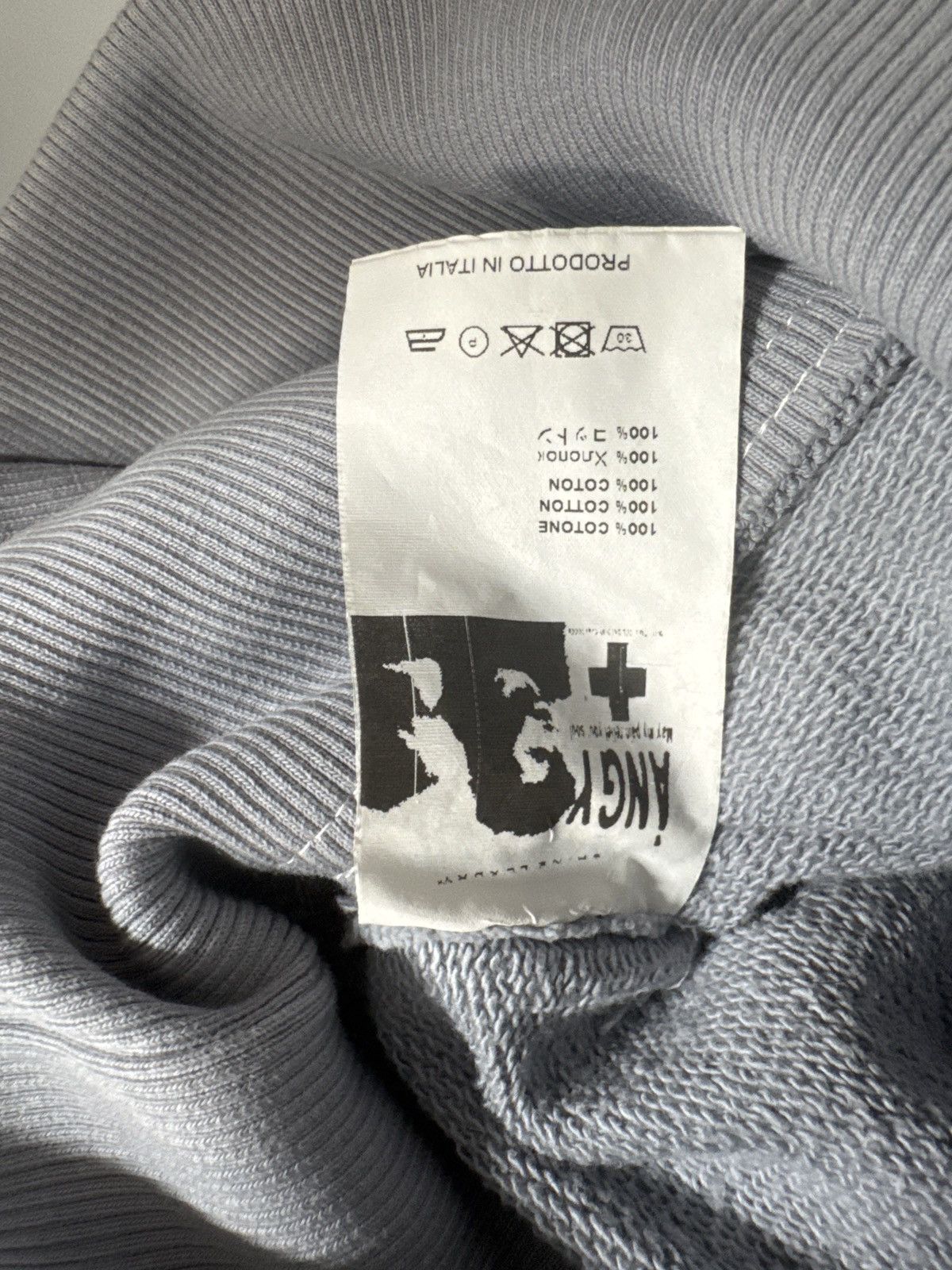 SHINE LUXURY RARE “MARTYR LOREM” Cropped Bondage Hoodie - Light Lavander Size US L / EU 52-54 / 3 - 18 Thumbnail