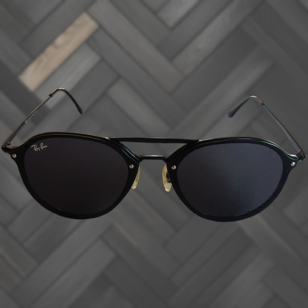 Vintage Ray-Ban Aviator Sunglasses Unisex Adults Black 62mm 14mm 145mm Model 4292 601S/71 Size ONE SIZE - 1 Thumbnail