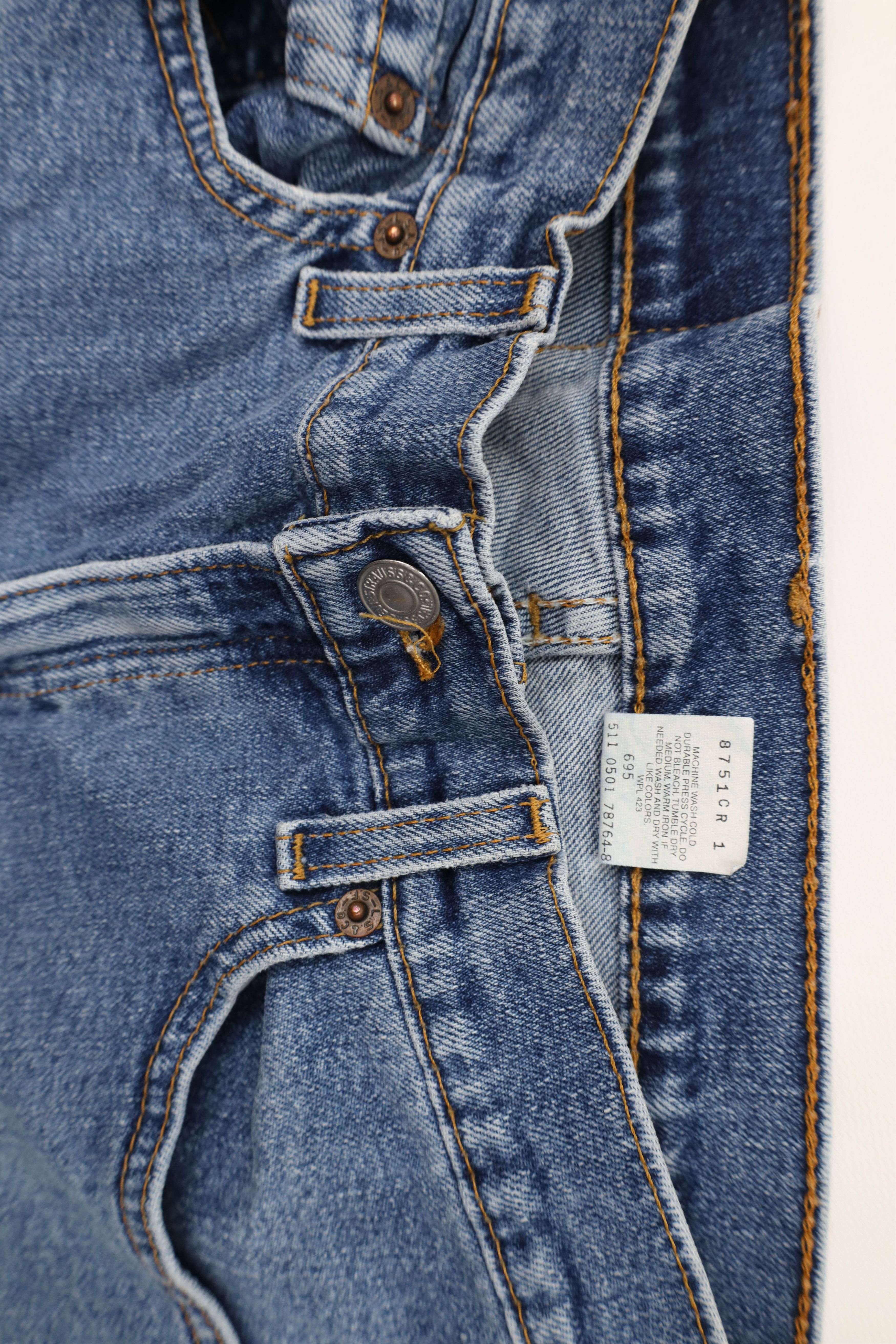 Levi's Vintage Y2K 2001 Levis 515 Lower Rise Boot Cut Jeans USA Size 28" / US 6 / IT 42 - 8 Thumbnail