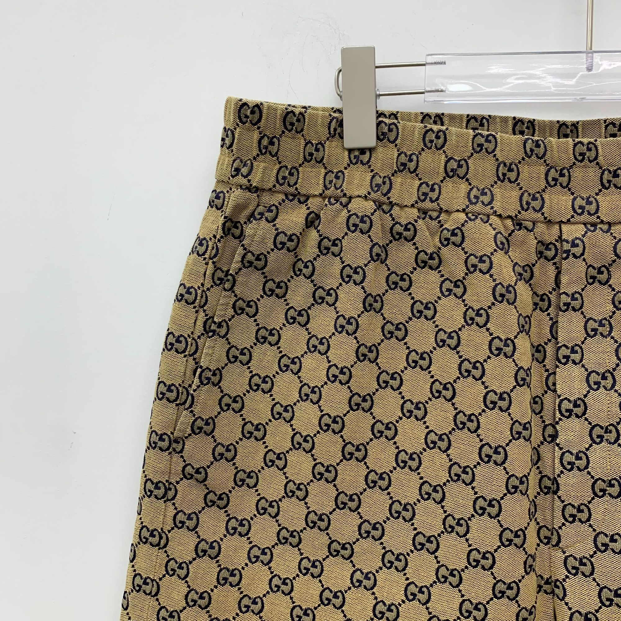Gucci Gucci Brown Logo Jacquard Full-Print Cotton Shorts Size 52 L Size US 36 / EU 52 - 6 Thumbnail