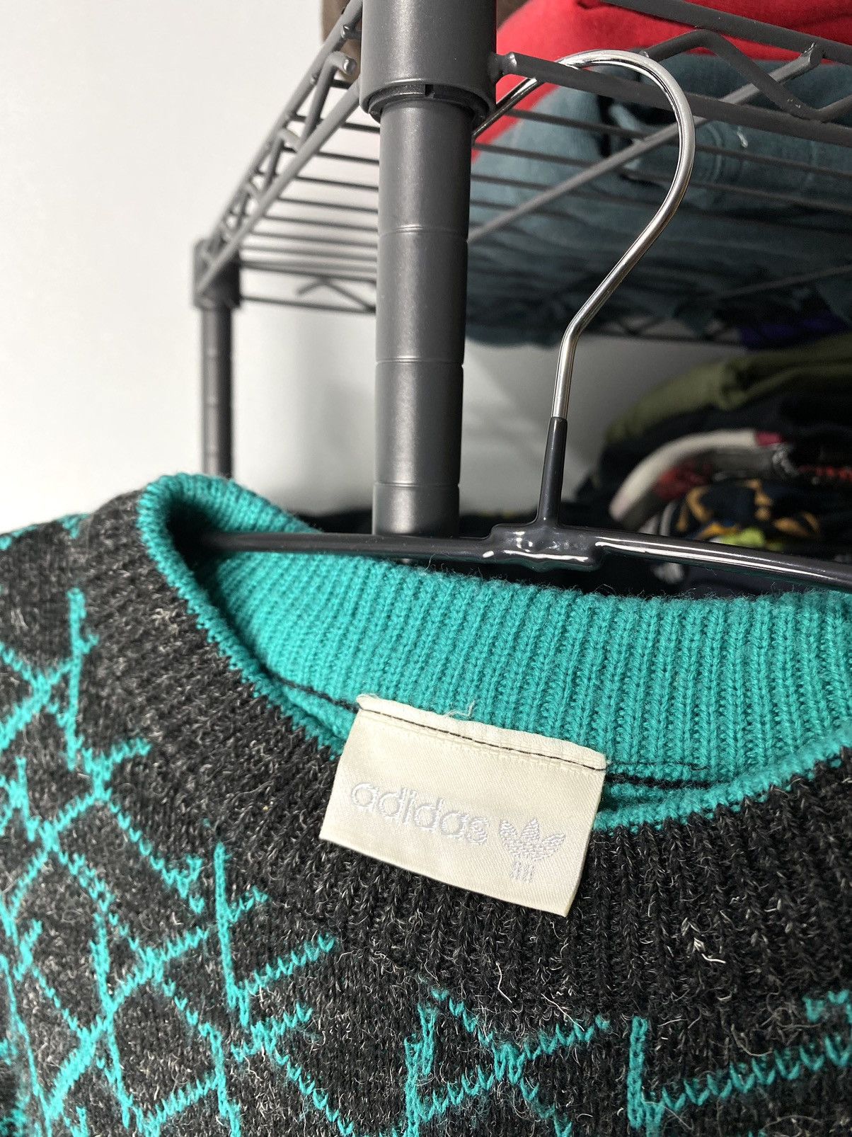 Adidas Rare! Vintage 80-90’s Adidas Equipment Knit Pattern Sweater Size US M / EU 48-50 / 2 - 7 Thumbnail