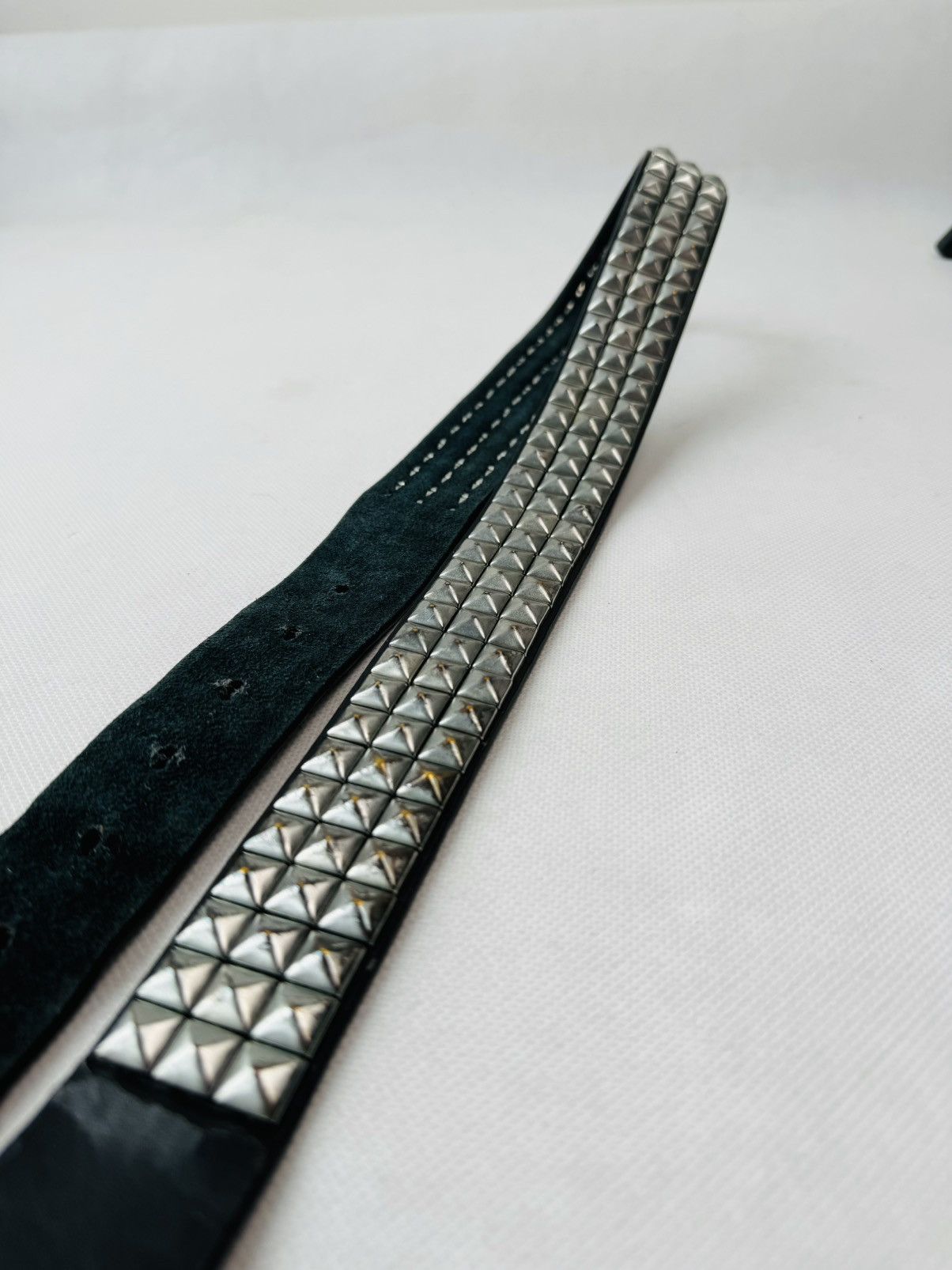 Hysteric Glamour Vintage Belts Y2K Rhinestones Punk leather belt Japanese Size 34 - 16 Thumbnail