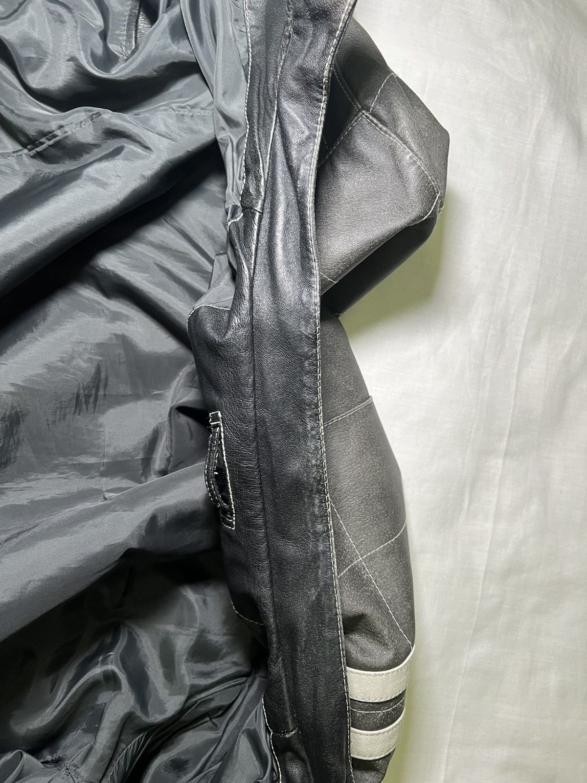 Angelo Litrico Y2K Moto Racing Leather Vintage Jacket Angelo Litrico Size US M / EU 48-50 / 2 - 25 Thumbnail