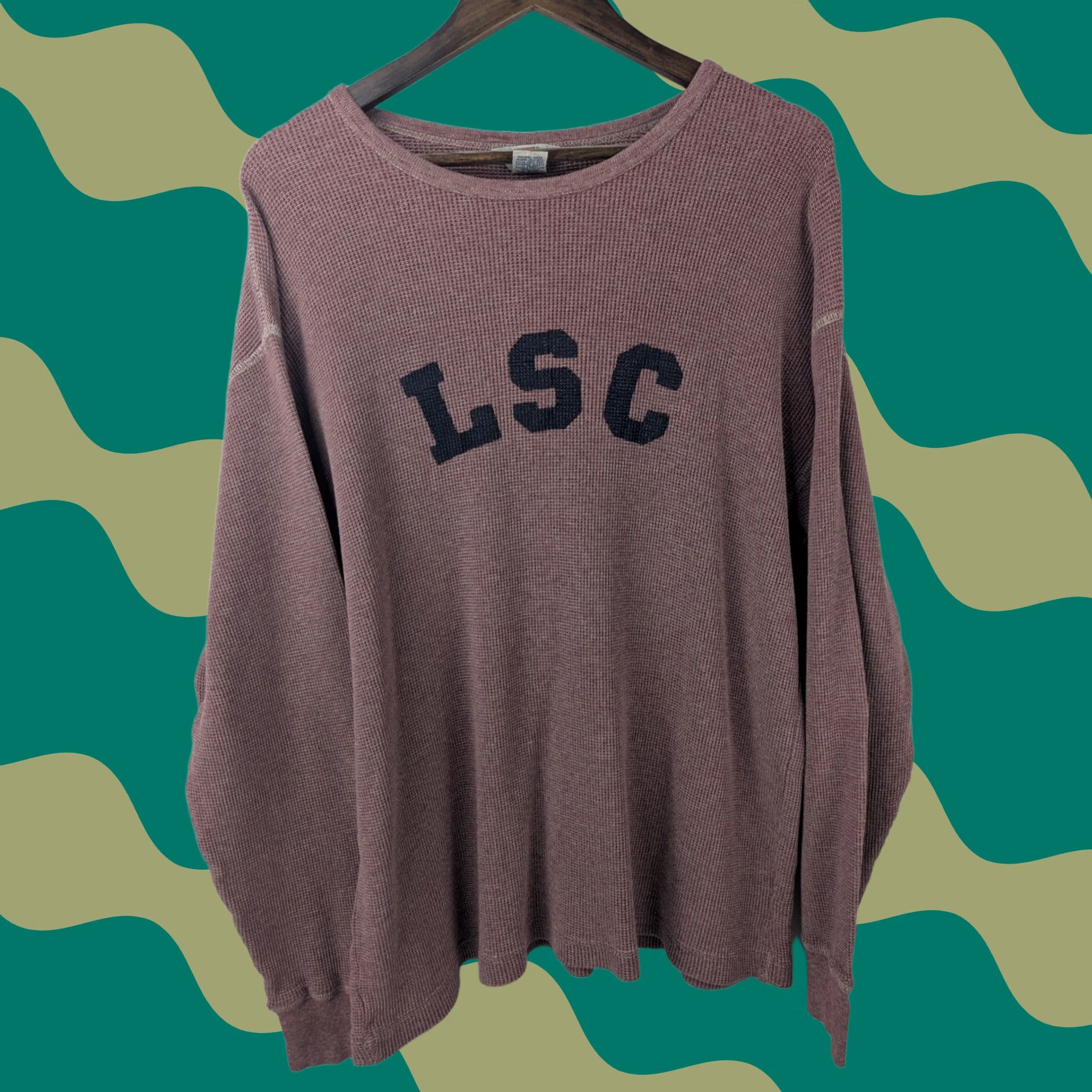 Levi's VTG Levi’s Dry Goods Thermal Shirt LSC Waffle Knit Made in USA Cotton Mens M Size US M / EU 48-50 / 2 - 1 Thumbnail