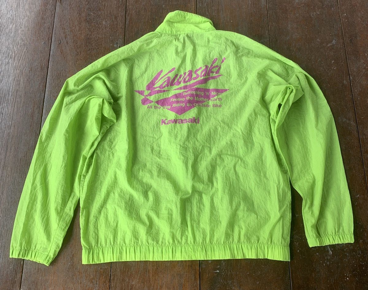 Japanese Brand × Vintage Vintage Kawasaki iconic green colour light jacket Size US M / EU 48-50 / 2 - 1 Thumbnail