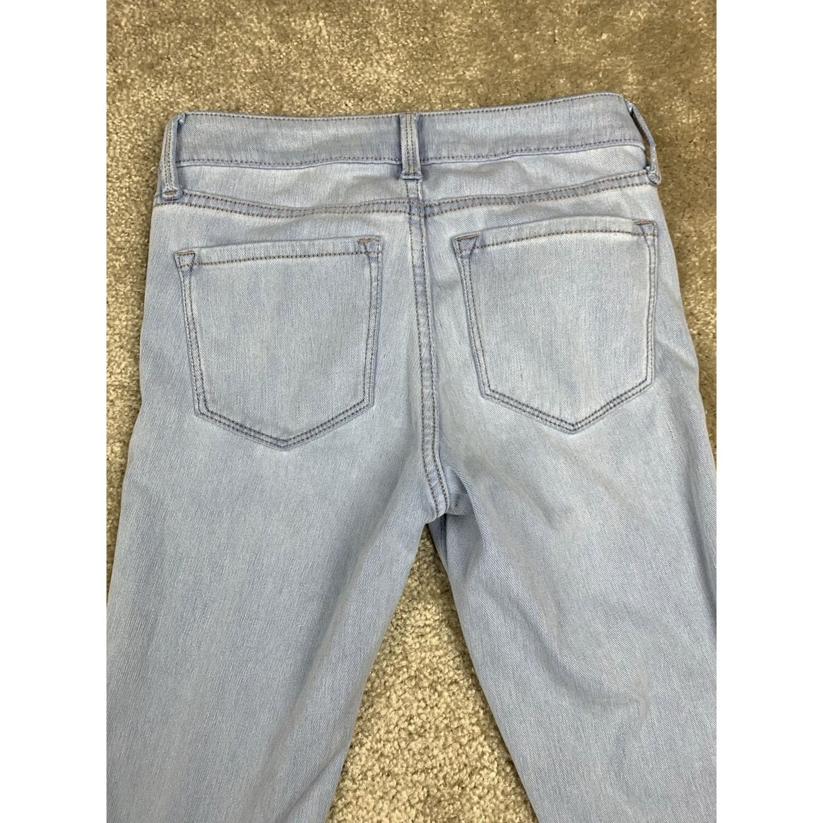 Old Navy Old Navy Womens Jeans Light Wash Size 2 Rockstar Super Skinny Blue Denim 24/7 Size 26" / US 2 / IT 38 - 6 Thumbnail