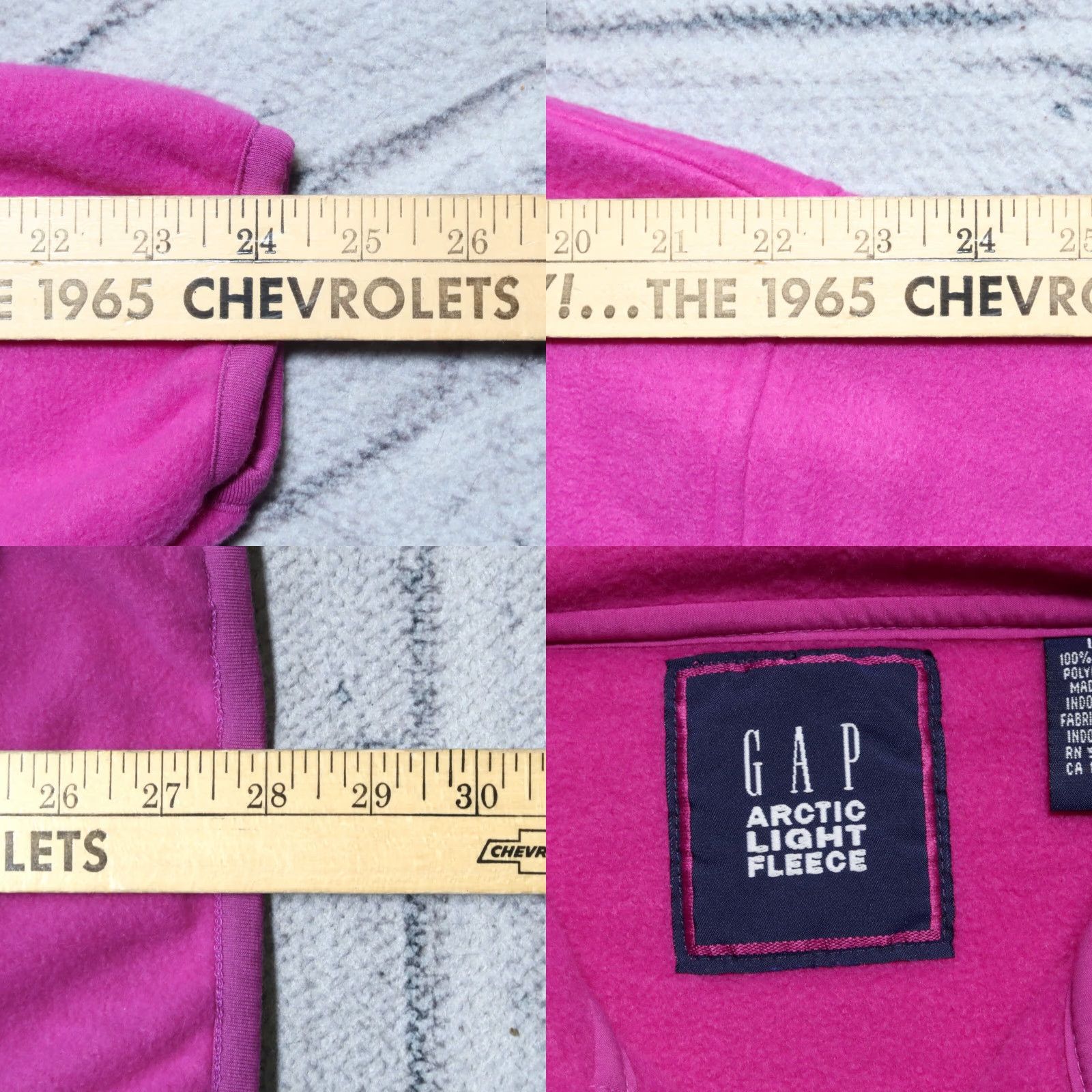 Gap VINTAGE Deadstock GAP Arctic Light Fleece Pullover Shirt Men L Pink 90s Size US L / EU 52-54 / 3 - 8 Thumbnail