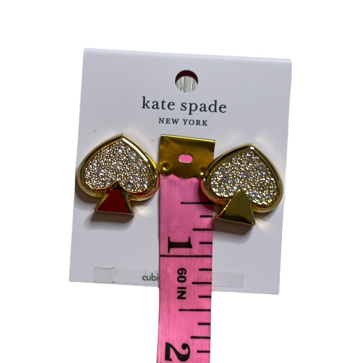 Kate Spade Kate spade Everyday Big Spade Cubic ZirconiaEarrings Size ONE SIZE - 3 Thumbnail