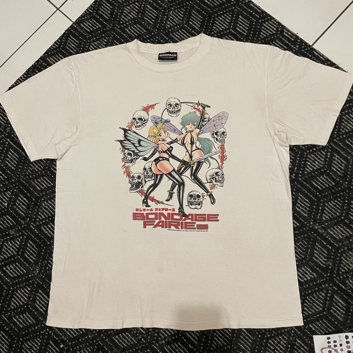 Anima × Rare × Vintage Rare Bondage Fairies T-Shirt White Bootleg grimace  studio | Grailed