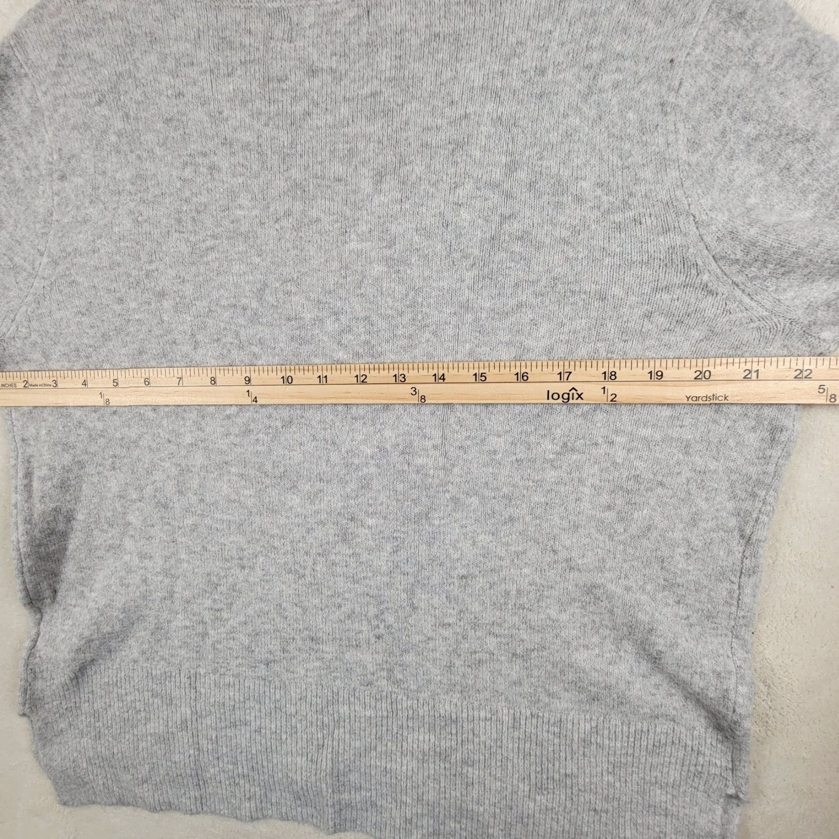 Calvin Klein VINTAGE Calvin Klein Sweater Women's M Gray Blue V-Neck Pullover Long Sleeve All Seasons Geometrical Pattern] Size M / US 6-8 / IT 42-44 - 6 Thumbnail