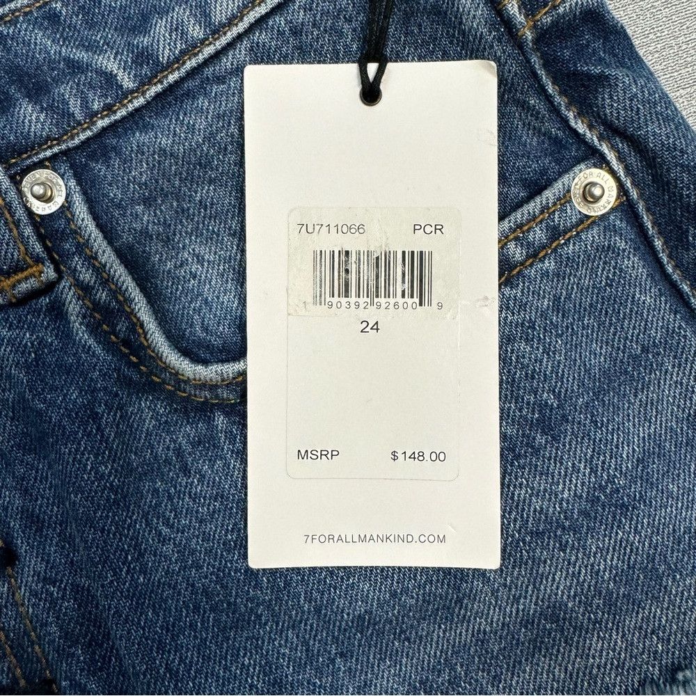 7 For All Mankind NWT New $148 7 For All Mankind Monroe Cut-Off Exposed Butto Size 24" / US 00 / IT 34 - 7 Thumbnail