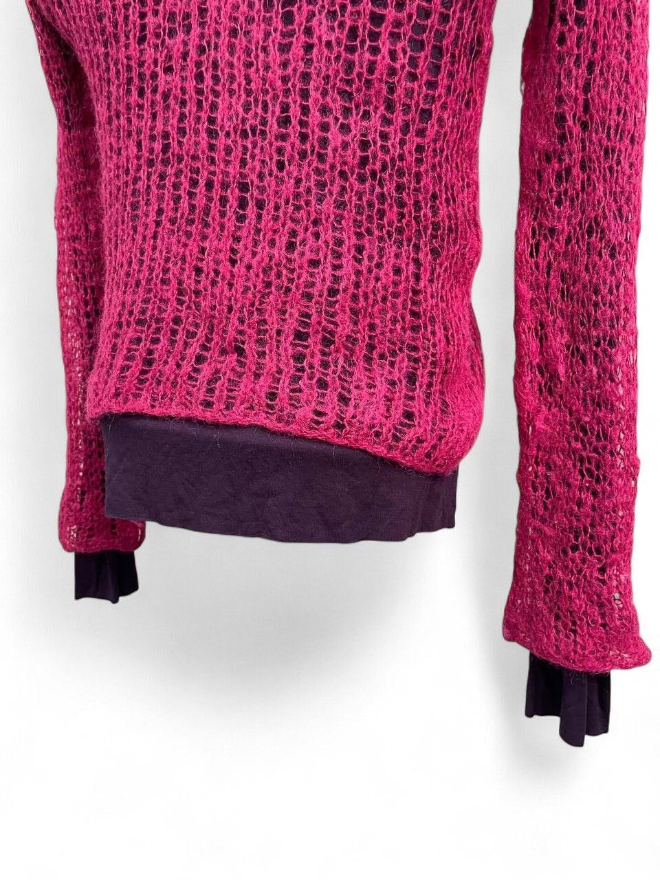 Diesel Diesel pink mohair open knit sweater layering y2k Size M / US 6-8 / IT 42-44 - 10 Thumbnail