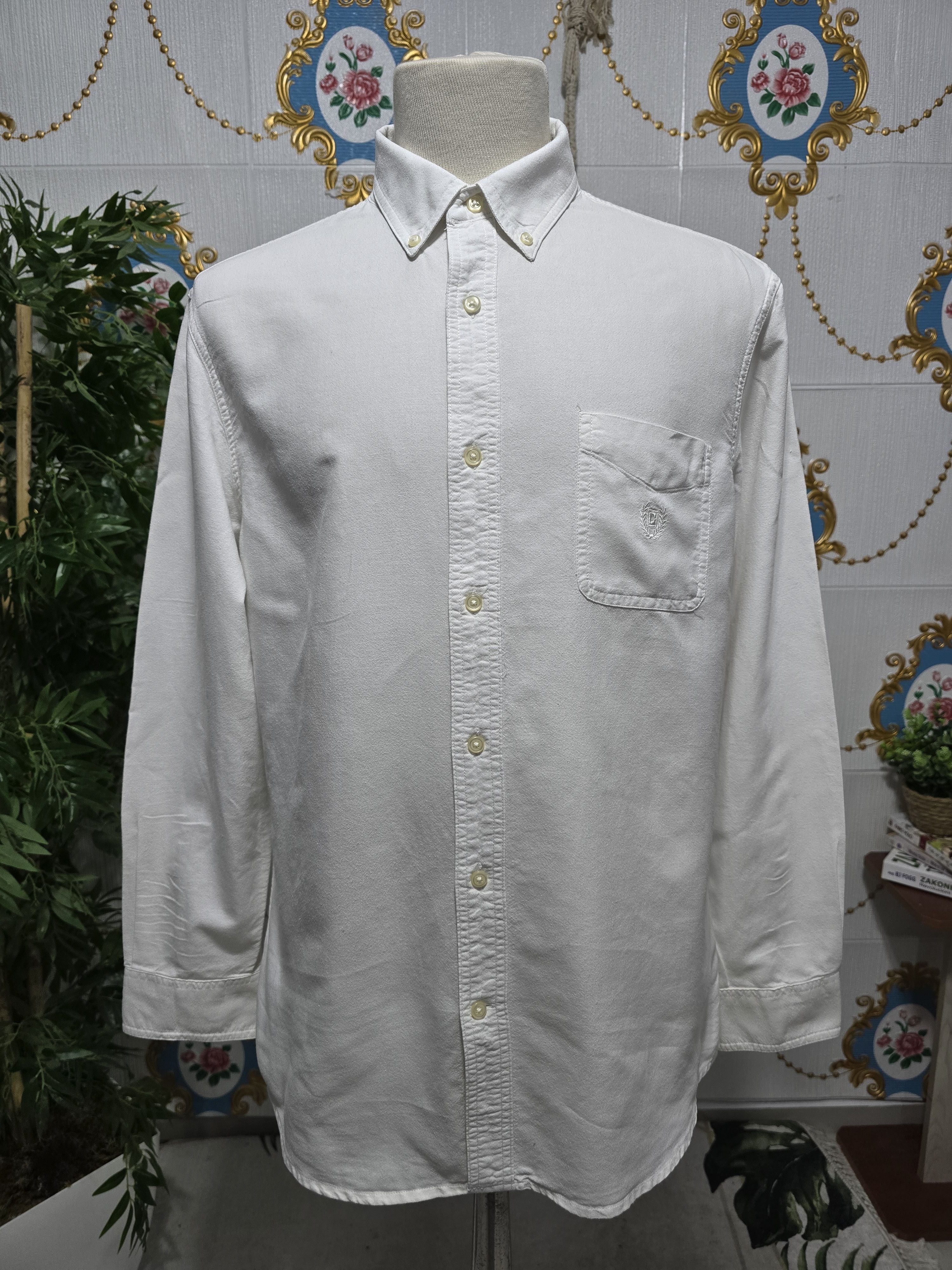 Chaps CHAPS RALPH LAUREN, vintage white cotton button-down shirt. Size US L / EU 52-54 / 3 - 1 Thumbnail