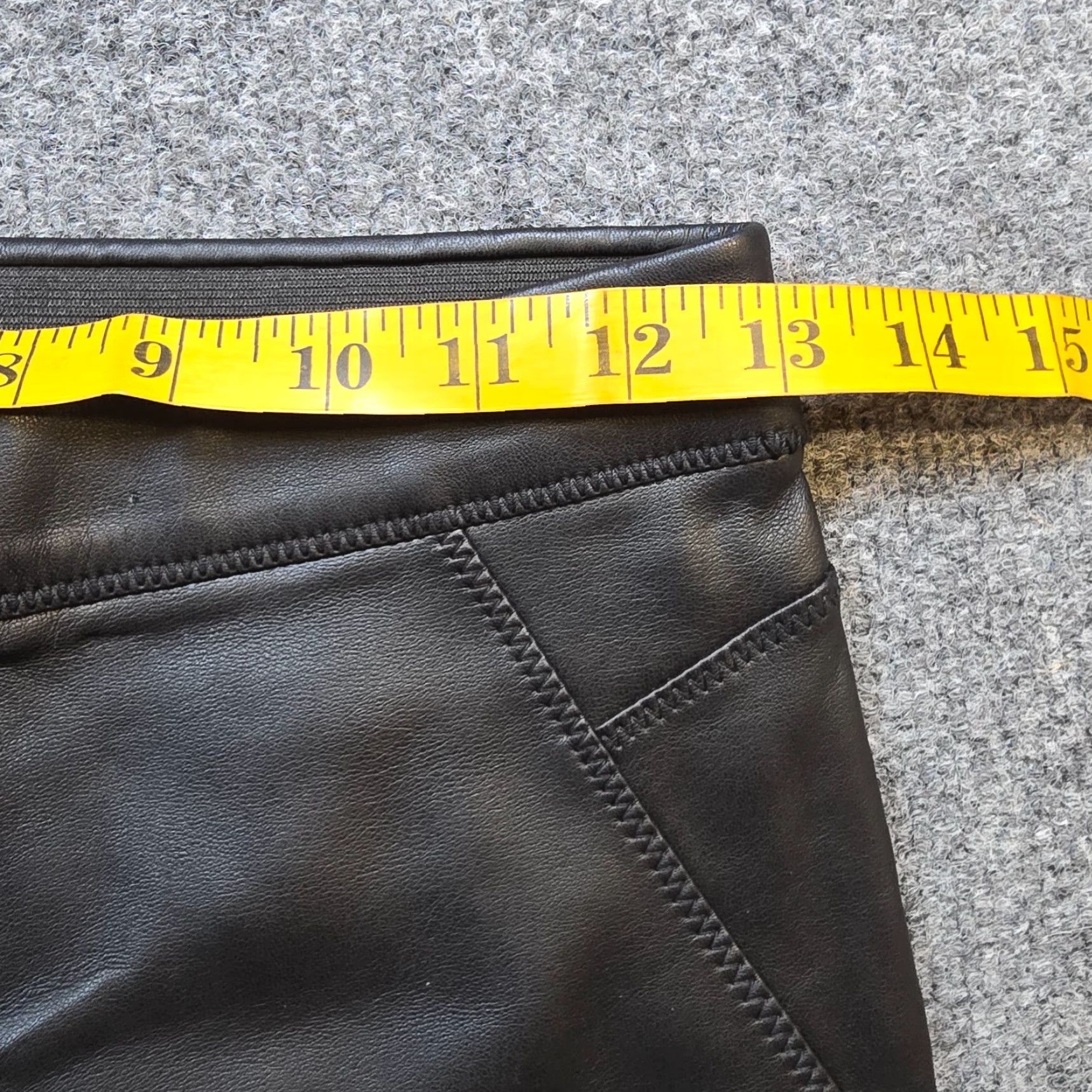 Free People VINTAGE Free People Pants Womens 25 Black Faux Leather Skinny Pull On Stretch Capsule Size 42" / US 20 - 6 Thumbnail