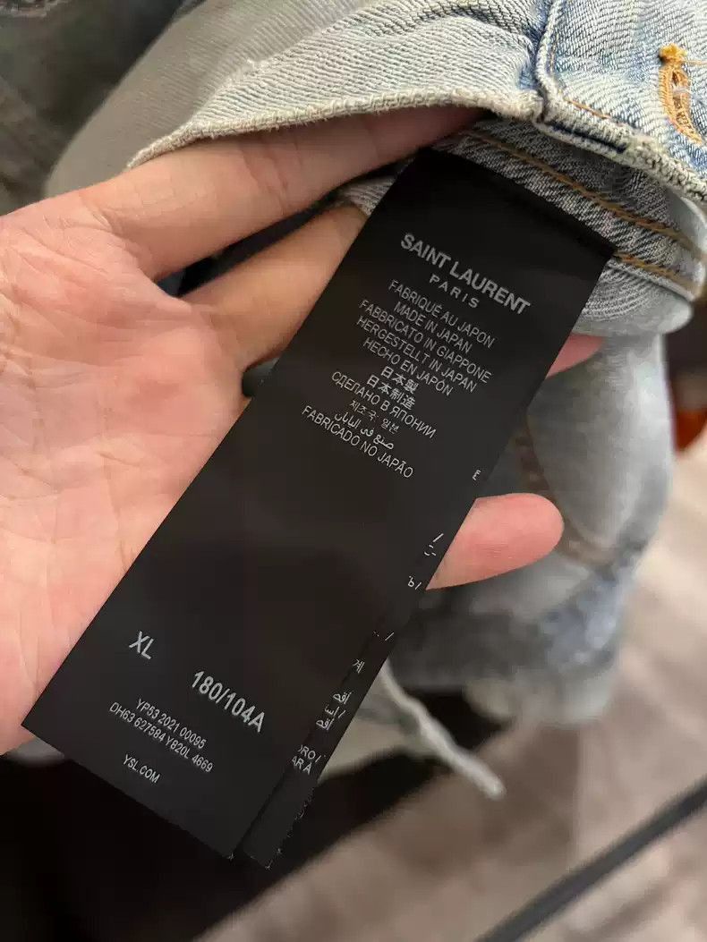 Saint Laurent Paris Saint Laurent Paris Denim jacket-2505 Size US XL / EU 56 / 4 - 3 Thumbnail