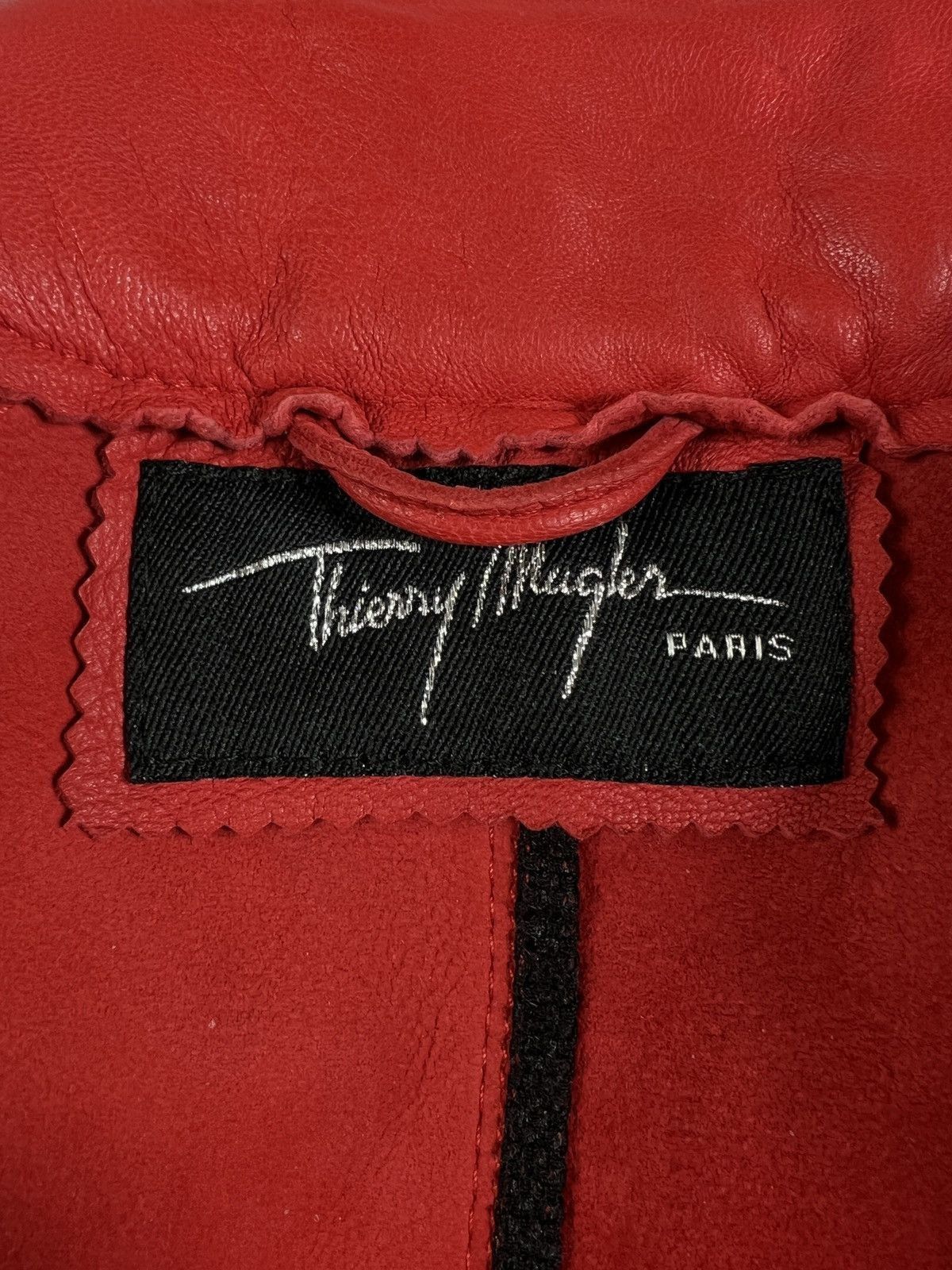 Thierry Mugler Thierry mugler red leather jacket Size US M / EU 48-50 / 2 - 4 Thumbnail