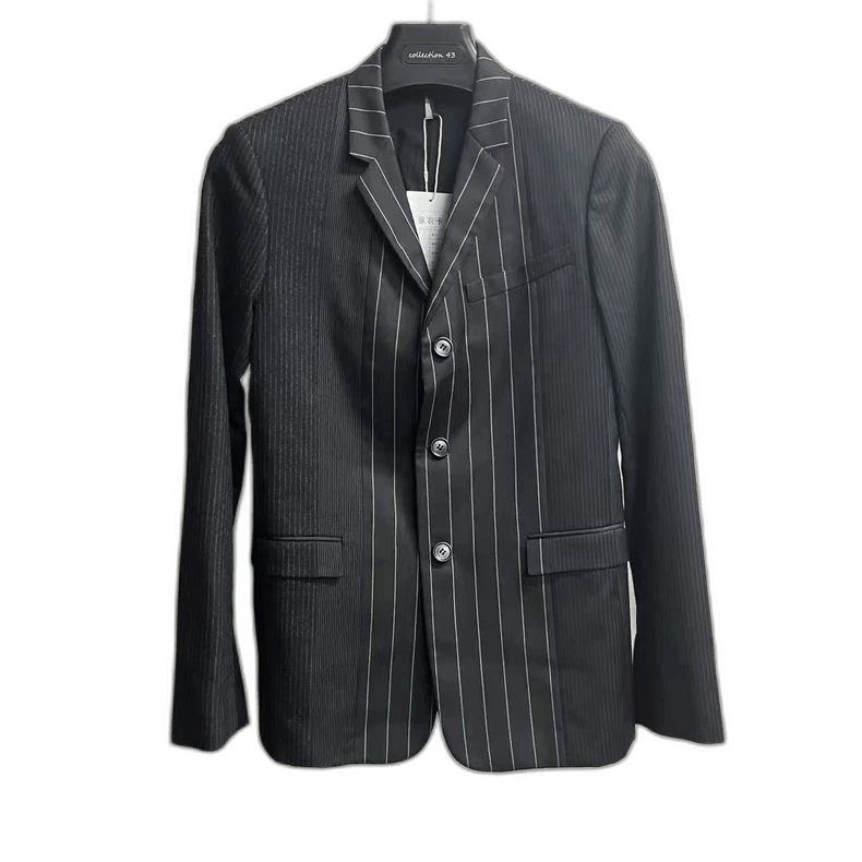 Dior Dior Black Striped Jacket with Three Buttons Size US L / EU 52-54 / 3 - 1 Thumbnail
