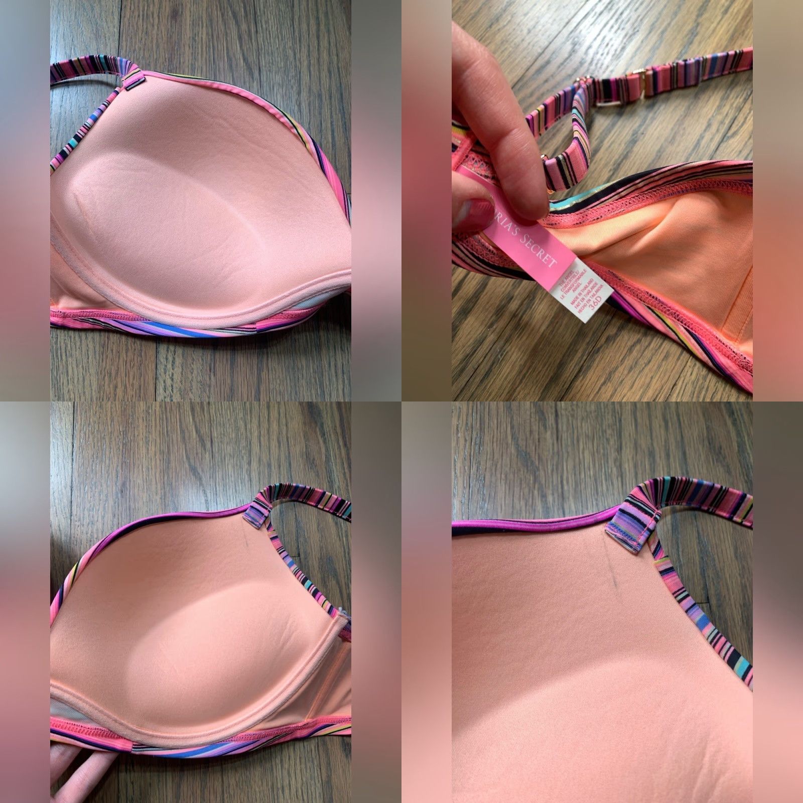 Victoria's Secret Victoria's Secret Bikini Swimsuit Set Convertible Top 36D Medium Bottoms Multicolor Women M Size M / US 6-8 / IT 42-44 - 8 Thumbnail