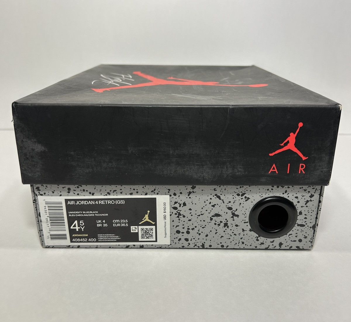 Jordan Brand × Nike Nike Air Jordan 4 Retro GS ‘University Blue’ Size 4.5Y / 6 W Size US 6 / IT 36 - 8 Thumbnail