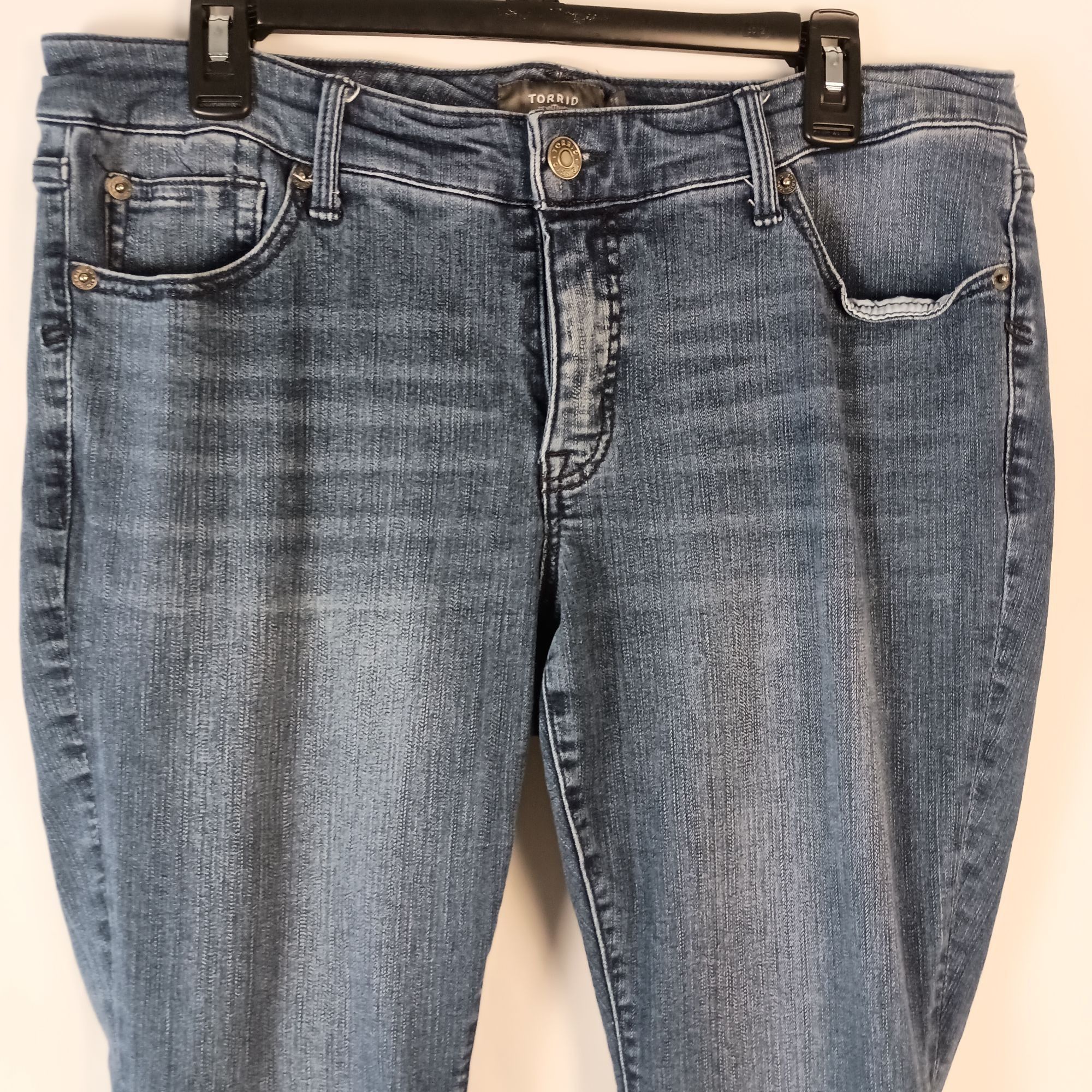 Torrid Torrid Cropped Skinny Jeans Womens 14R High Rise Stretch Den Size 36" / US 14 / IT 50 - 2 Thumbnail