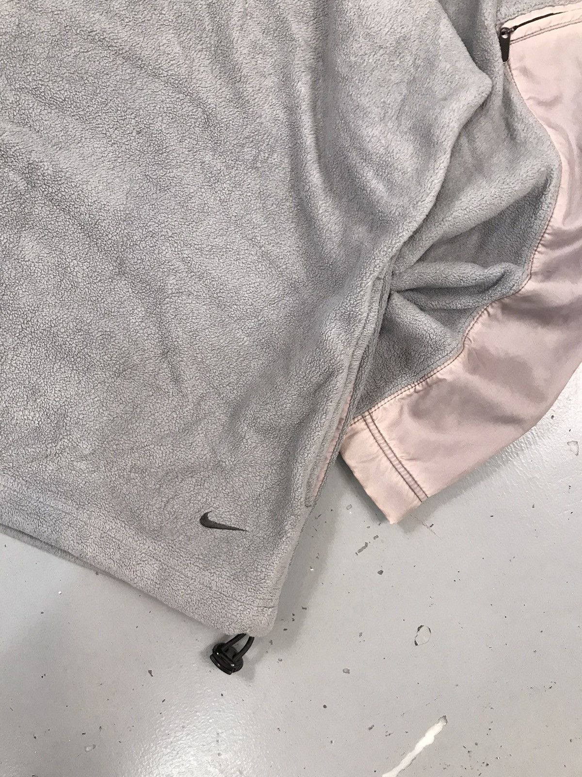 Nike × Vintage Vintage Nike baggy quarter zipper fleece hoodie Size US XL / EU 56 / 4 - 4 Thumbnail