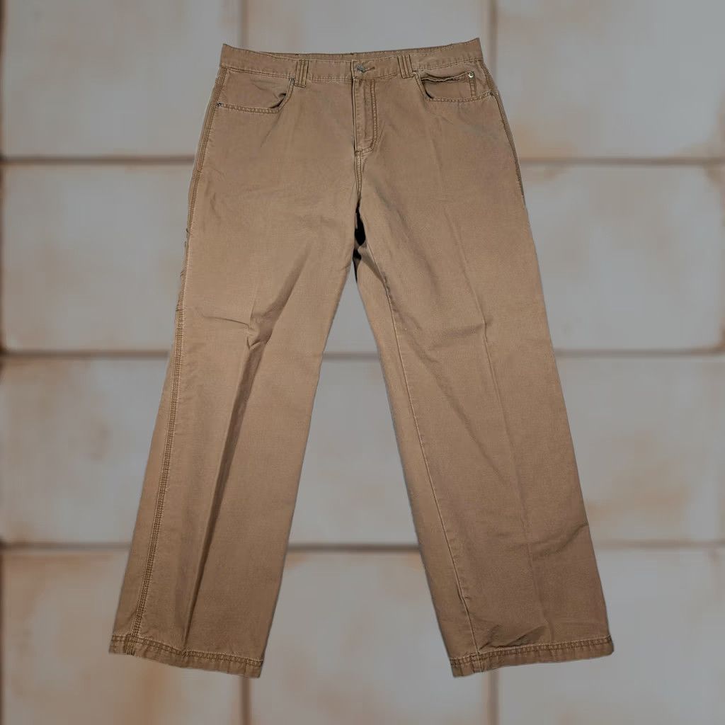 Harley Davidson Harley-Davidson Pants Mens 38x32 Carpenter Relaxed Fit Workwear Brown Size US 38 / EU 54 - 1 Thumbnail
