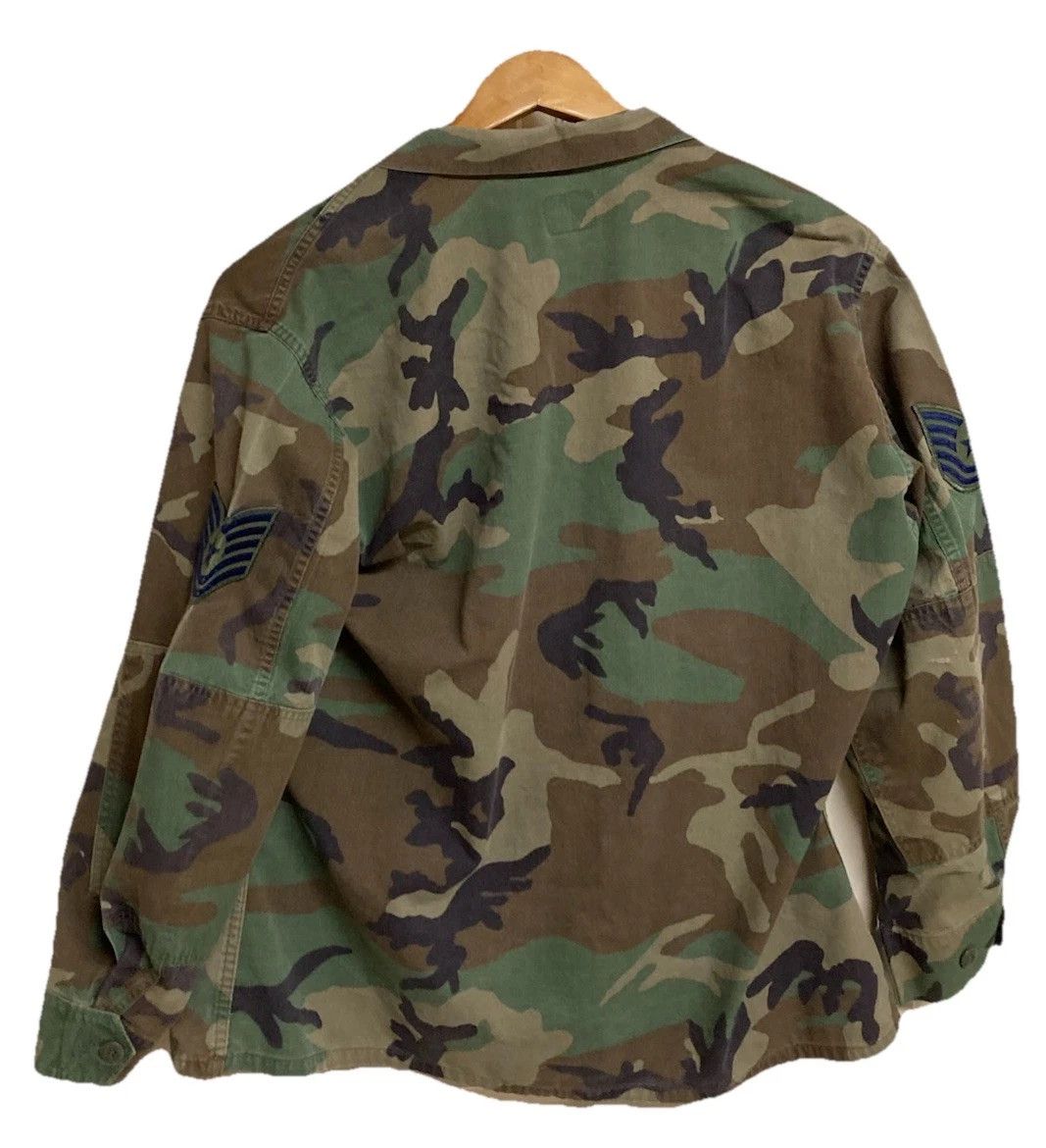 Other VTG 90s Woodland Camo BDU Coat USAF 96th APS AMC Sz Lrg Size US L / EU 52-54 / 3 - 3 Thumbnail