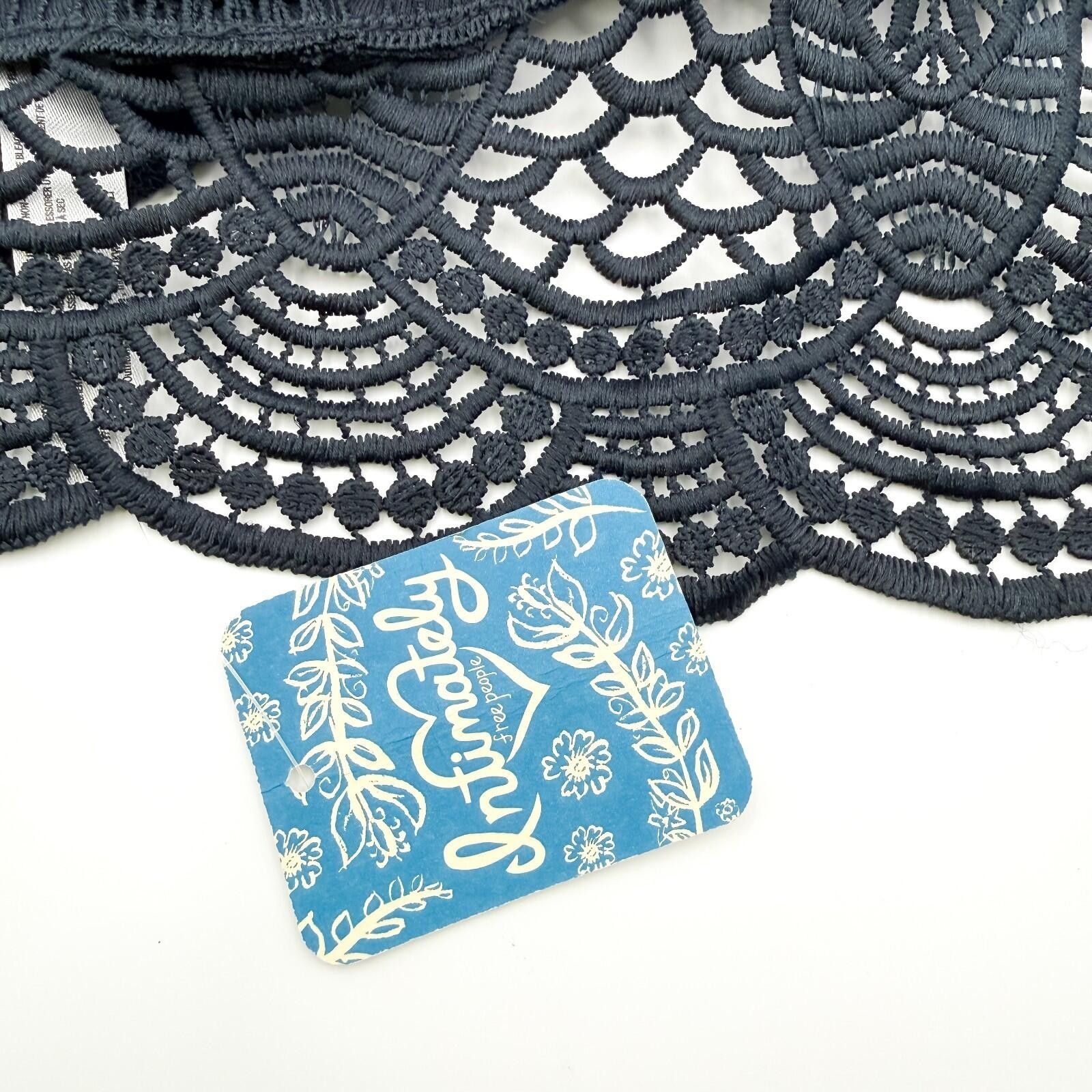 Free People Free People Halter Lace Bralette Boho Black Womens L Size ONE SIZE - 3 Thumbnail