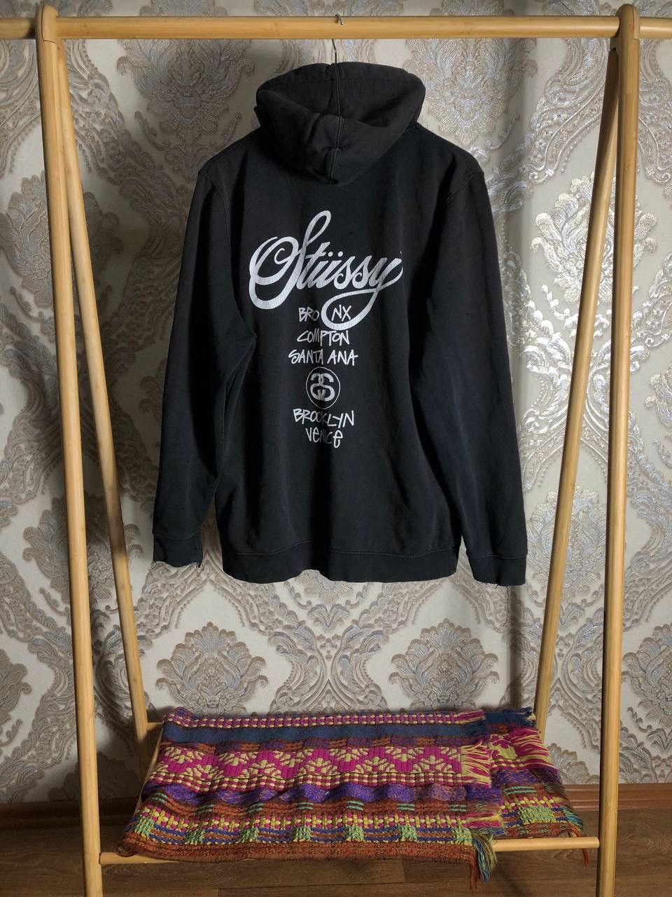 VINTAGE STUSSY ZIP HOODIE JACKET RETRO JAPAN STYLE Y2K 90s