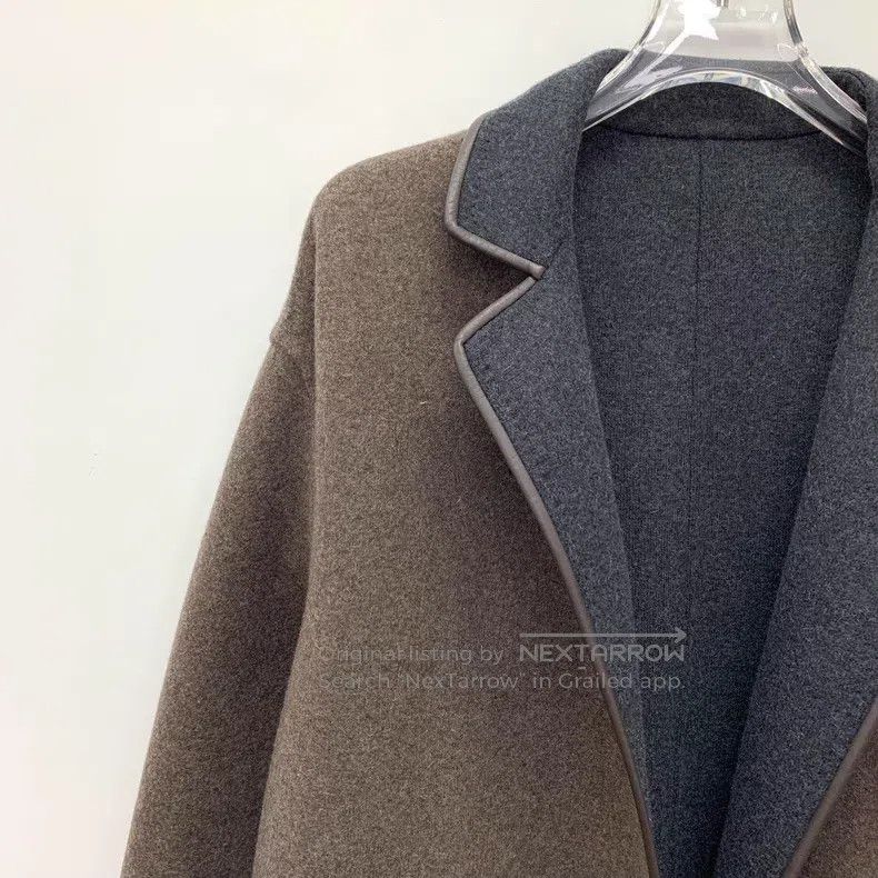 Loro Piana Loro Piana Contrast color reversible cashmere coat Size S / US 4 / IT 40 - 9 Thumbnail