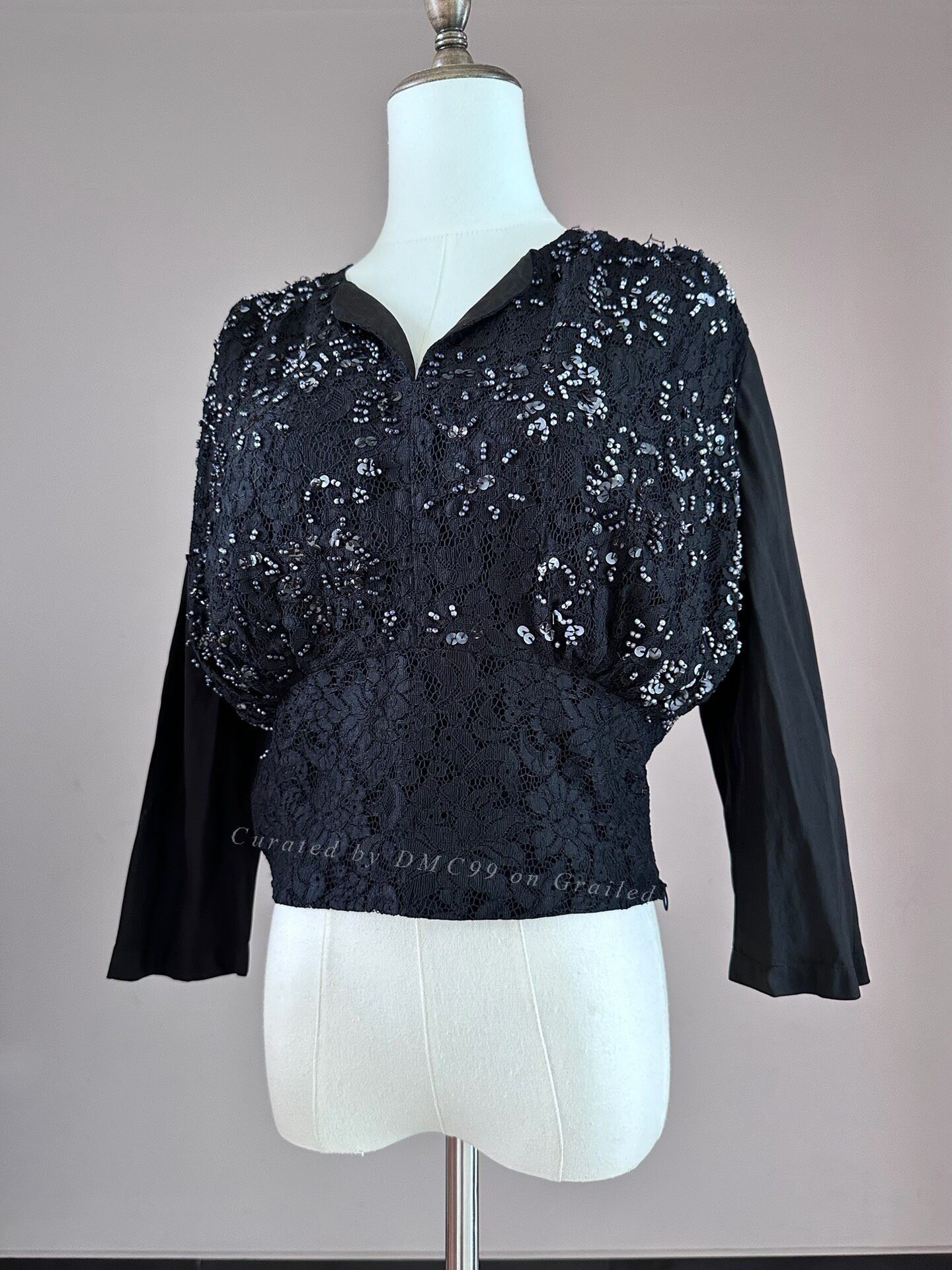 Junya Watanabe Junya Watanabe 2003 Lace Beaded Top Size S / US 4 / IT 40 - 1 Thumbnail