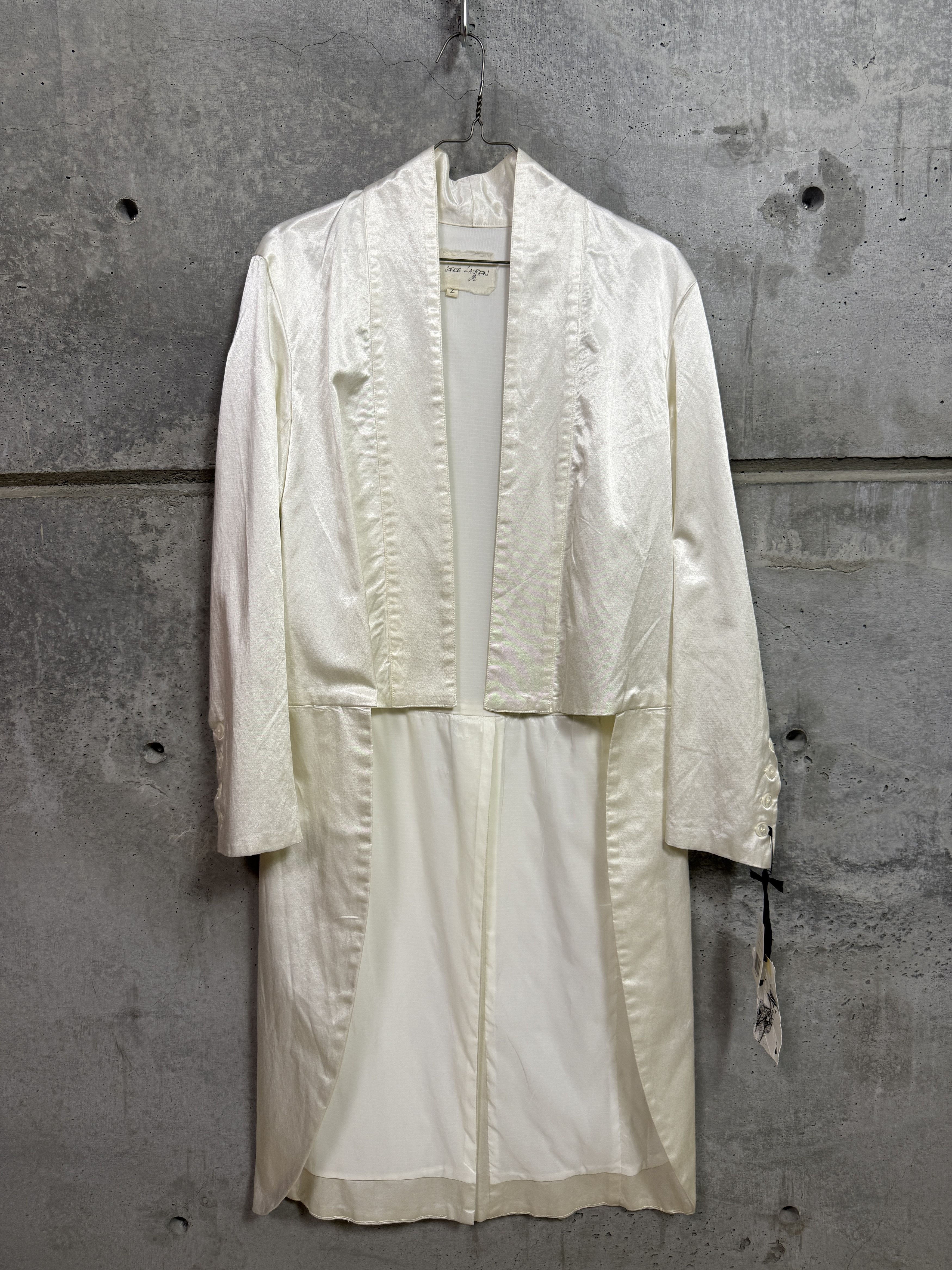 Greg Lauren Greg Lauren Ivory Satin Tails Coat Size US M / EU 48-50 / 2 - 1 Thumbnail