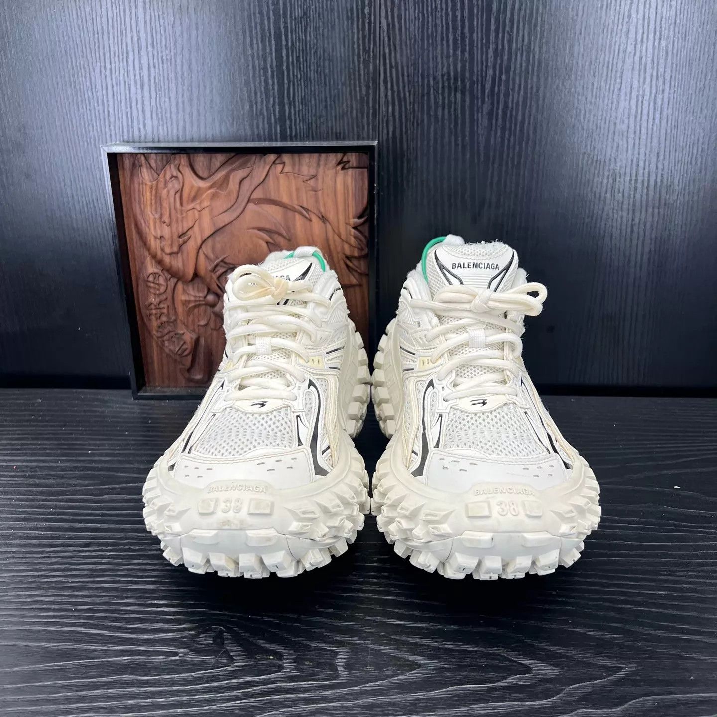 Balenciaga Balenciaga Triple S Women's White Black 38 Size US 8 / IT 38 - 2 Thumbnail