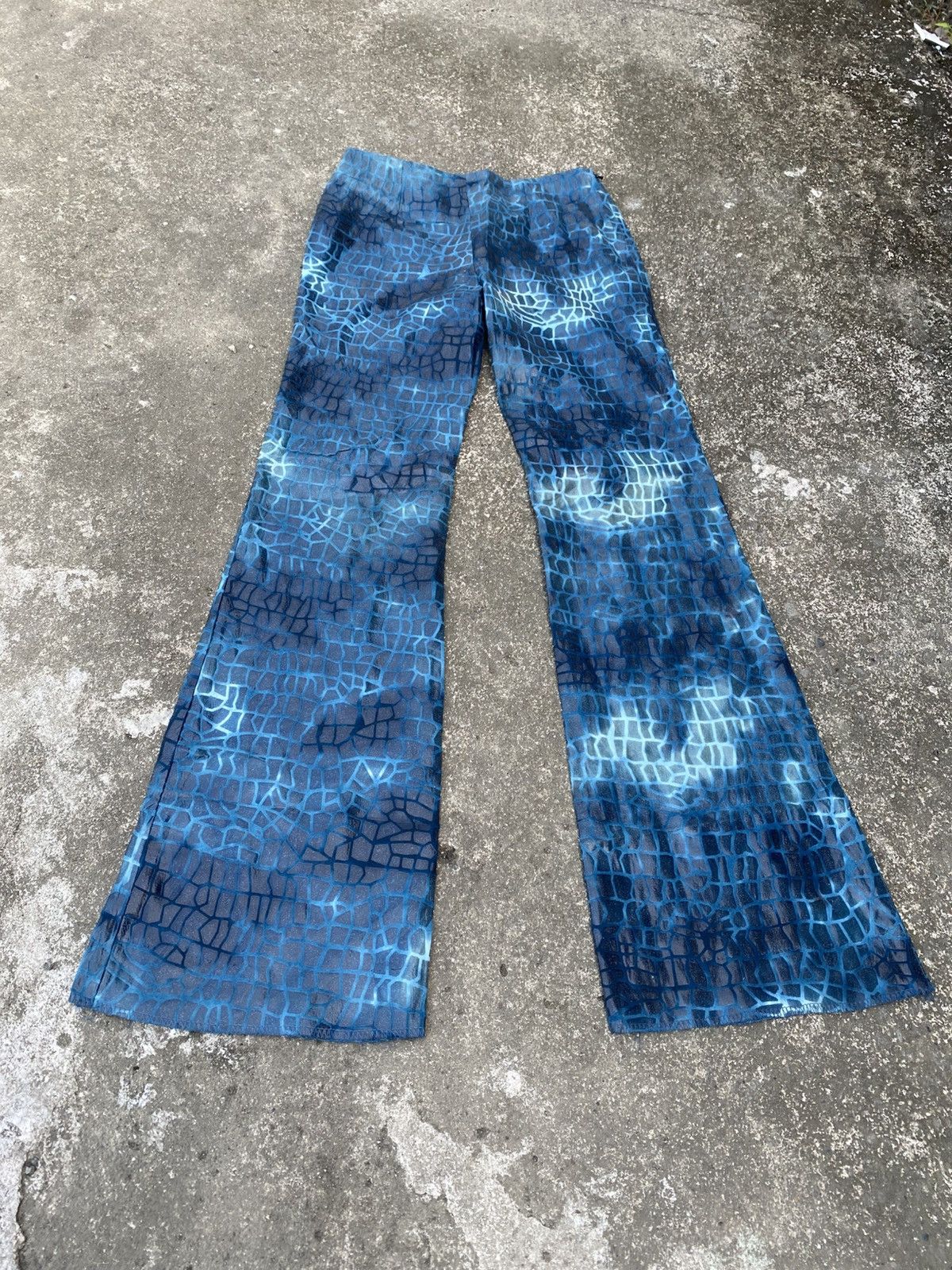 Other Plastic Coated Velvet Line Flare Pant Size 27" / US 4 / IT 40 - 4 Thumbnail