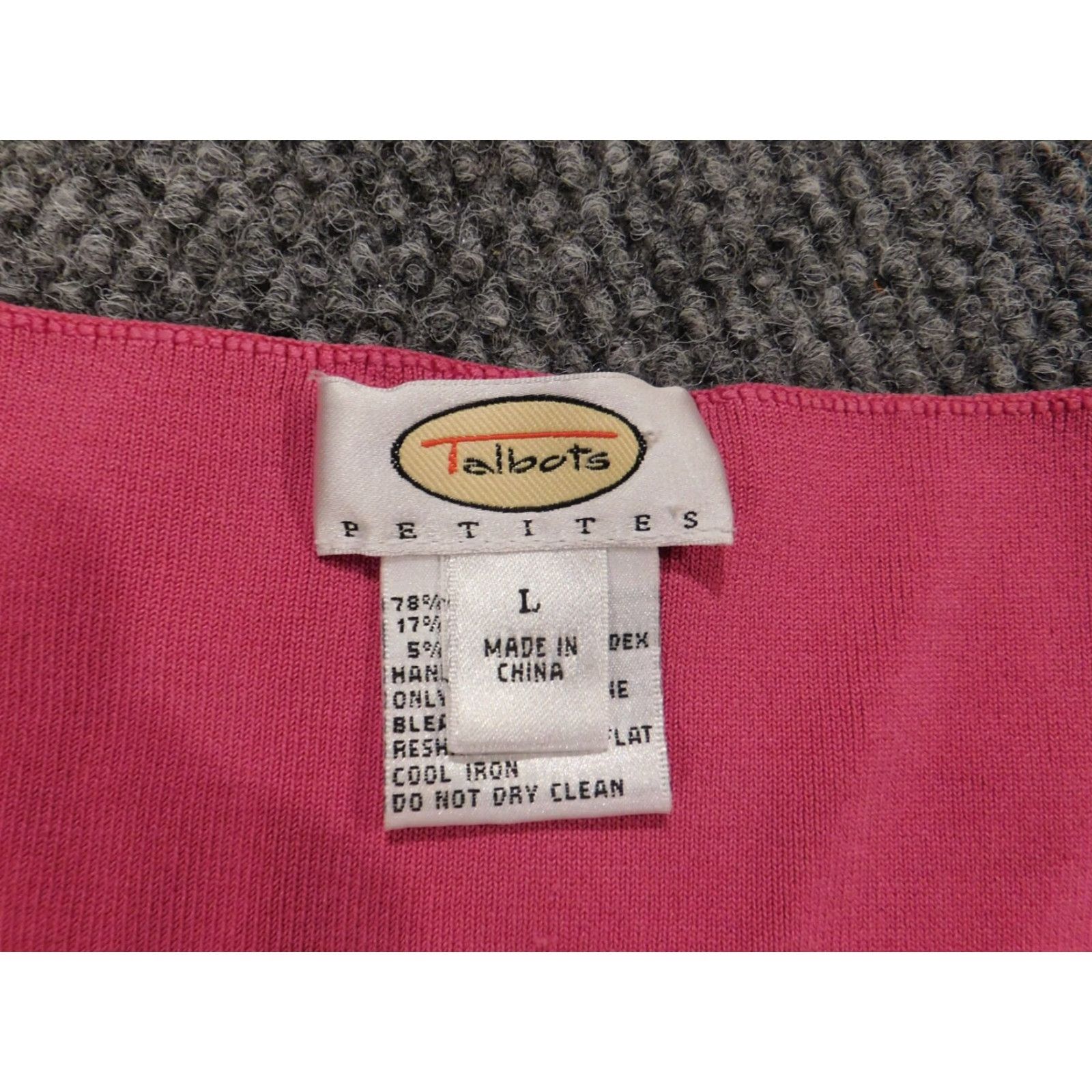 Talbots Talbots Blouse Sleeveless Pink Pullover Stretch Petites Womens Large Size L / US 10 / IT 46 - 4 Thumbnail