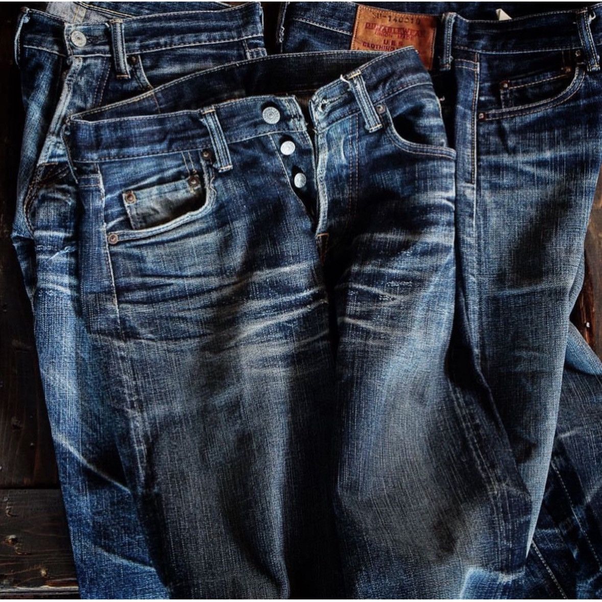 UES Clothing Early Version UES Japan Made 400T Tapered Selvedge Jeans Size US 29 - 11 Thumbnail