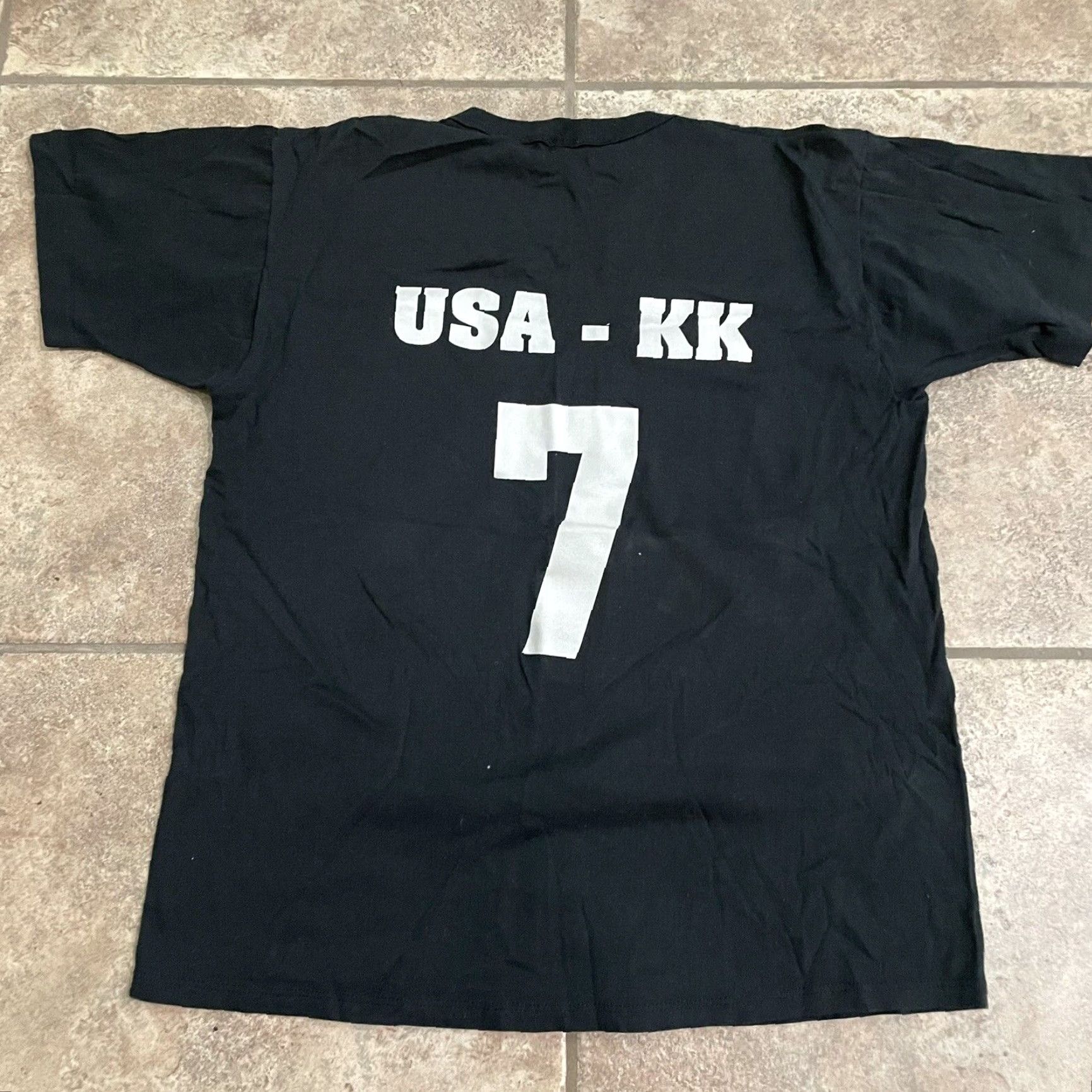 Vintage VINTAGE Russel Athletic Miami Marlins Graphic Tee Black Adult Large USA Mens Size US L / EU 52-54 / 3 - 5 Thumbnail